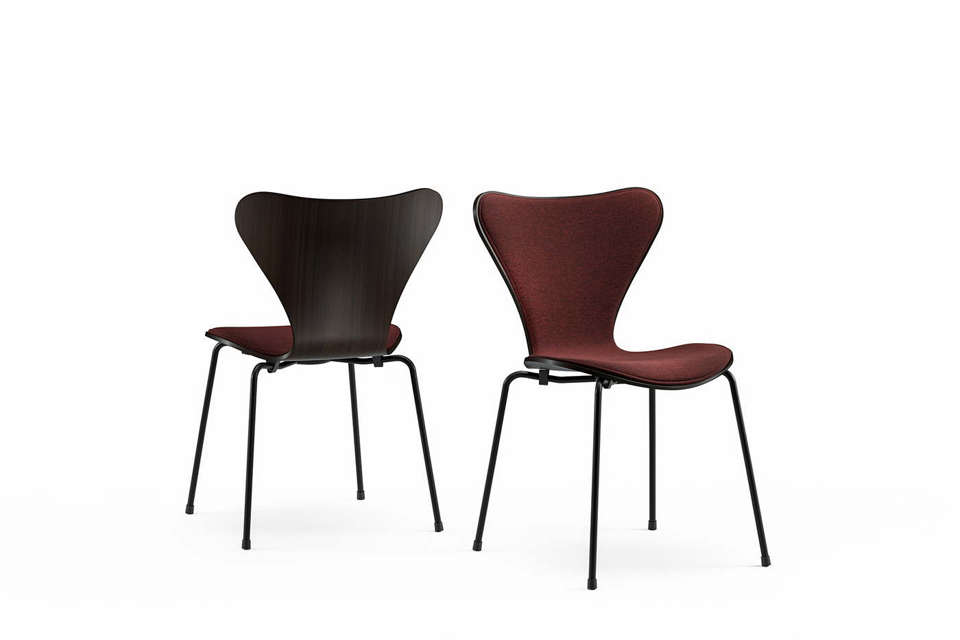 arne jacobsen cgi render chair furniture interior design  modern furniture photorealistic render product product render fritz hansen