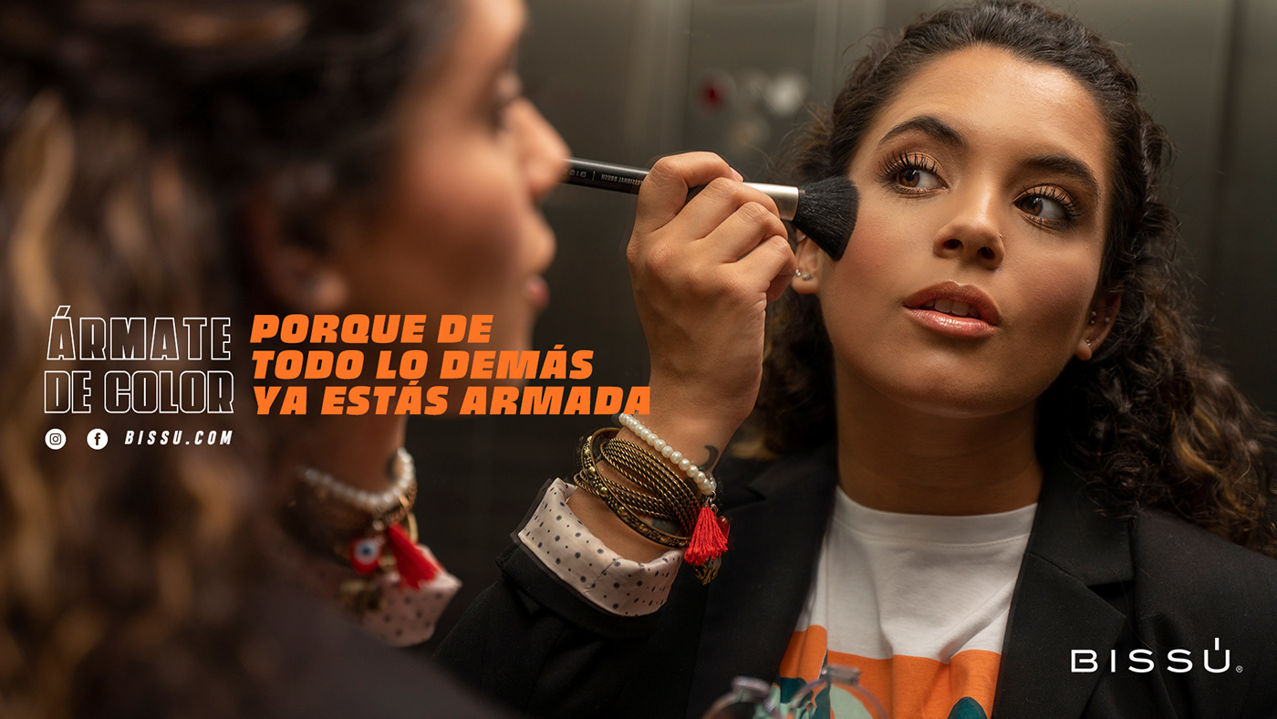 Advertising  beauty bissu Campaña color makeup photoshoot publicidad woman