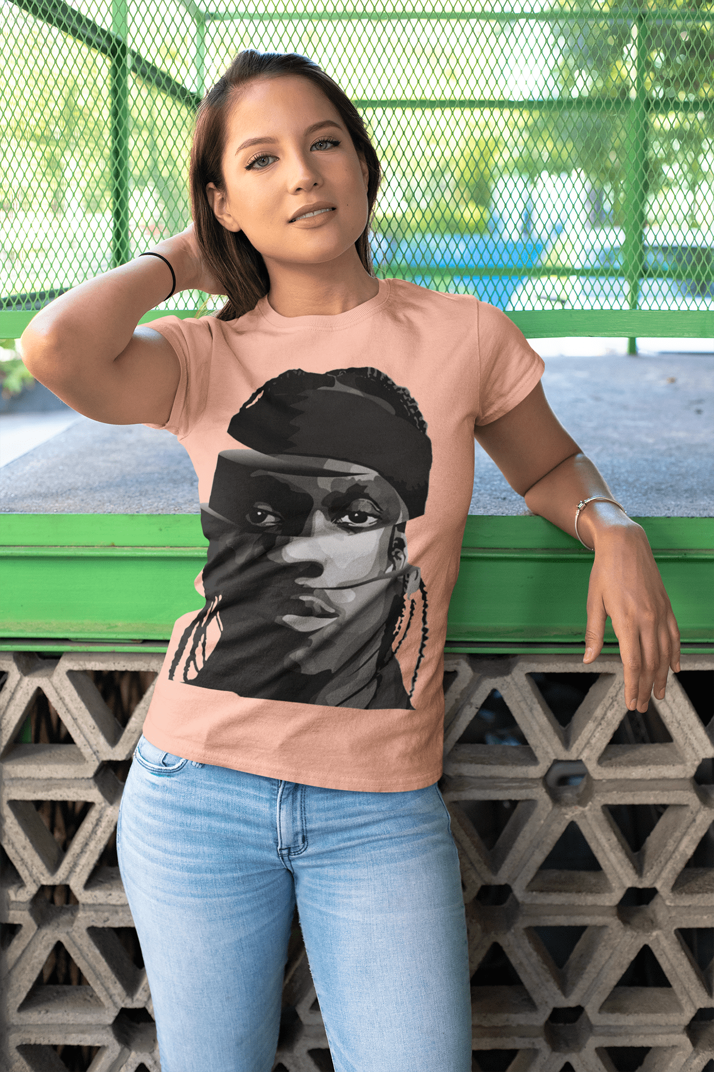 affiche poster t-shirt slied head hiphop rapper photoshop Pusha-T clipse rindding Pharell Williams