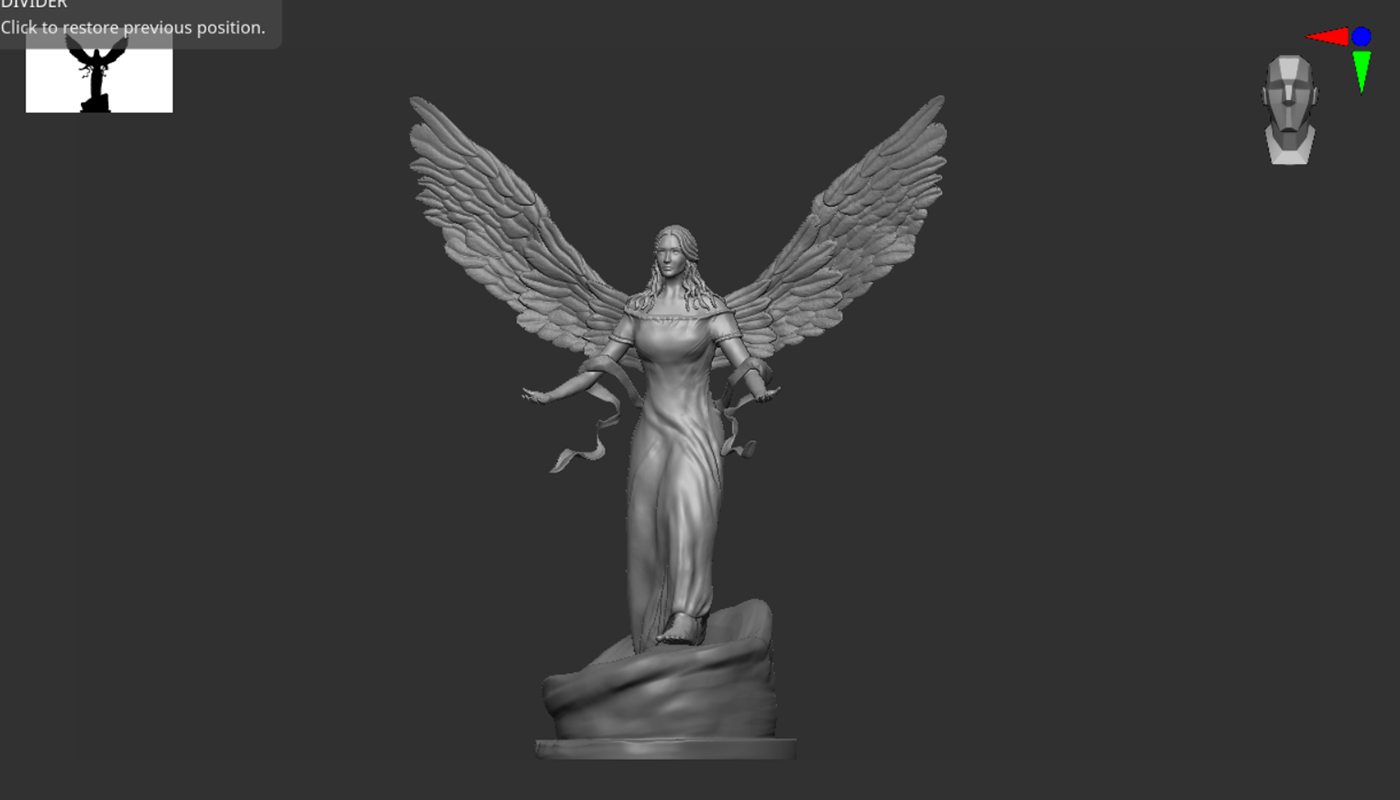 statue sculpture 3д Zbrush Character sculpting  арт