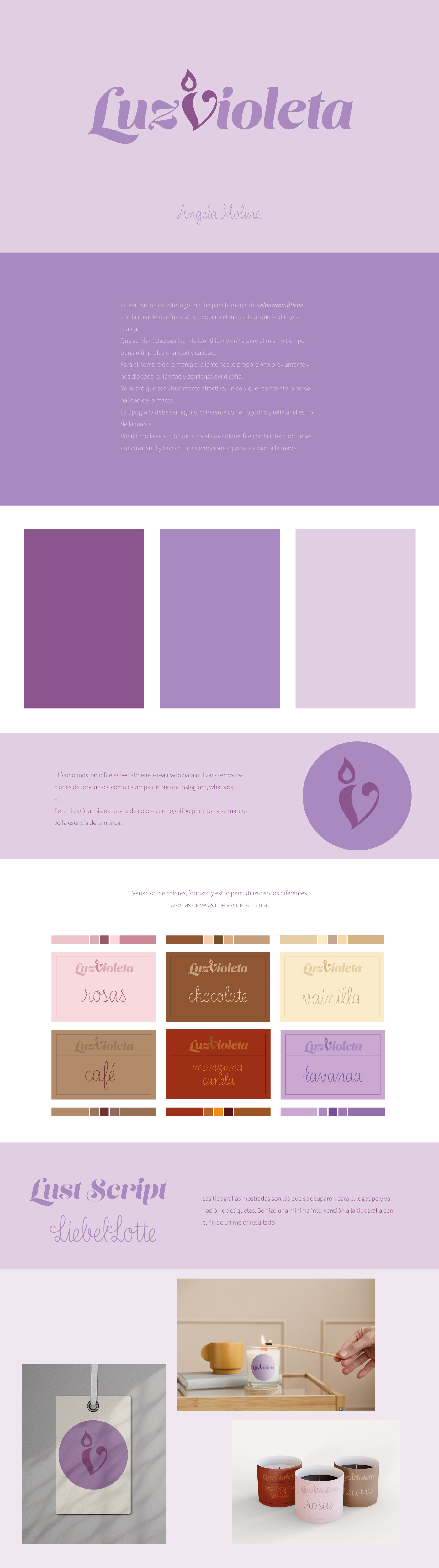 text Graphic Designer brand identity marketing   candles packaging design