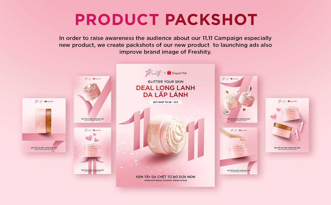 beauty Cosmetic freshity lazada LZD Packaging Shopee skincare Tiki