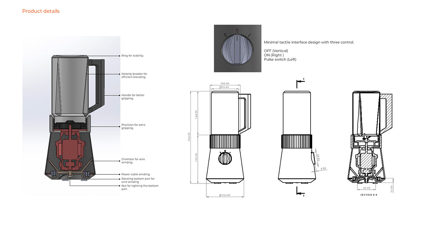 blender design designportfolio DesignProcess keyshot mixer product design  industrial design 