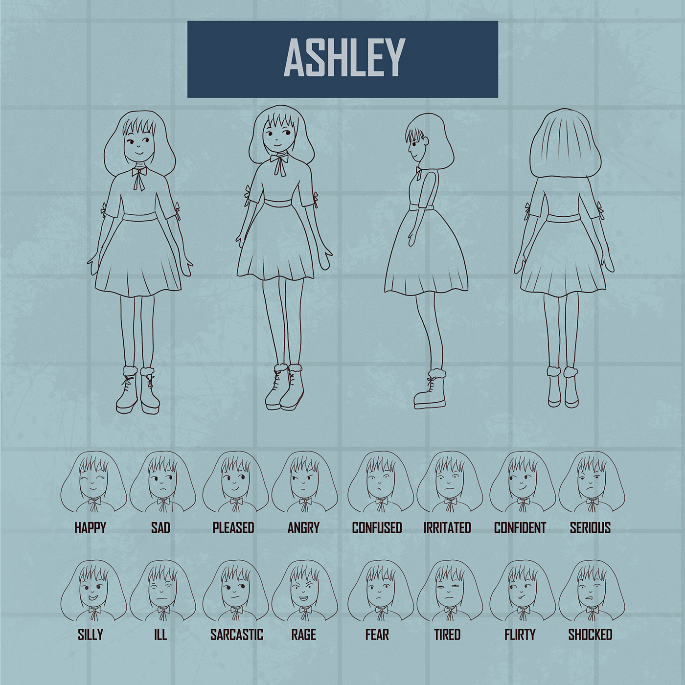 Character design  Character Sheet characters expressions turnarounds photoshop huion character designing