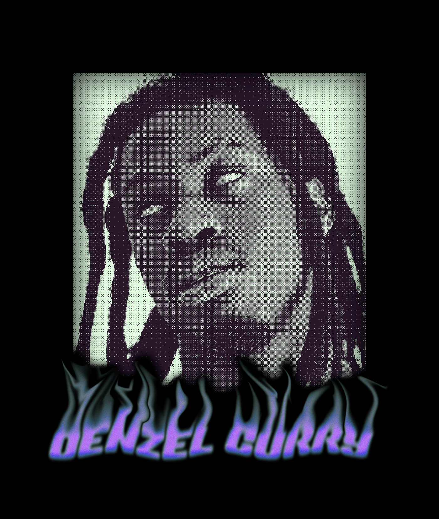 artwork denzel curry Digital Art  music portrait rap
