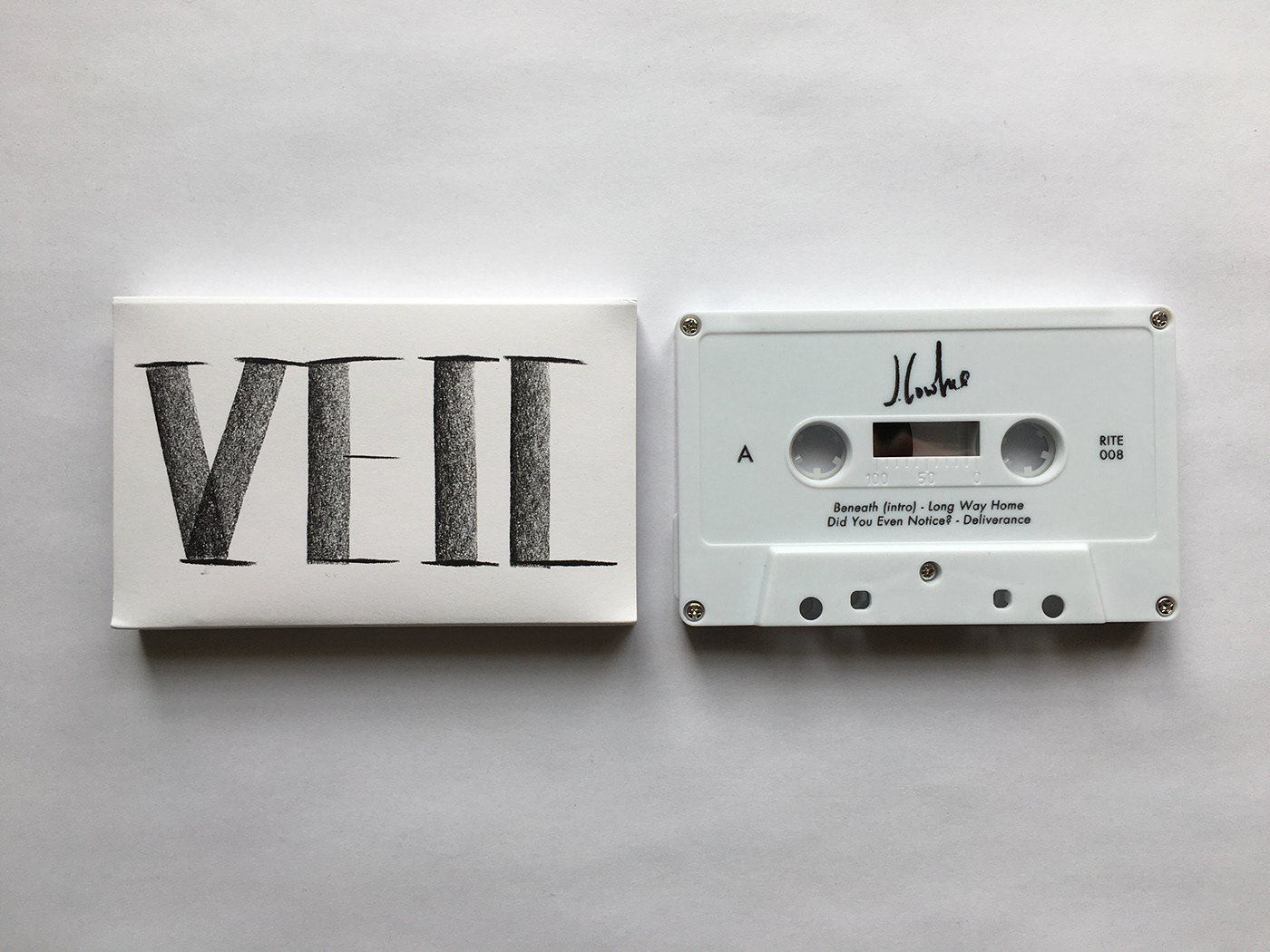 album artwork blackandwhite cassette Drawing  music typography  