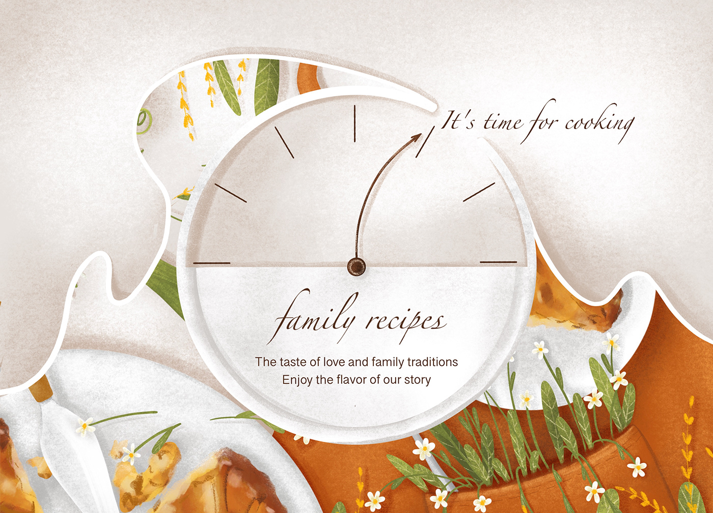 food illustration Procreate recipe recipe cards Coffee design bakery foodstyling Cookbook Design