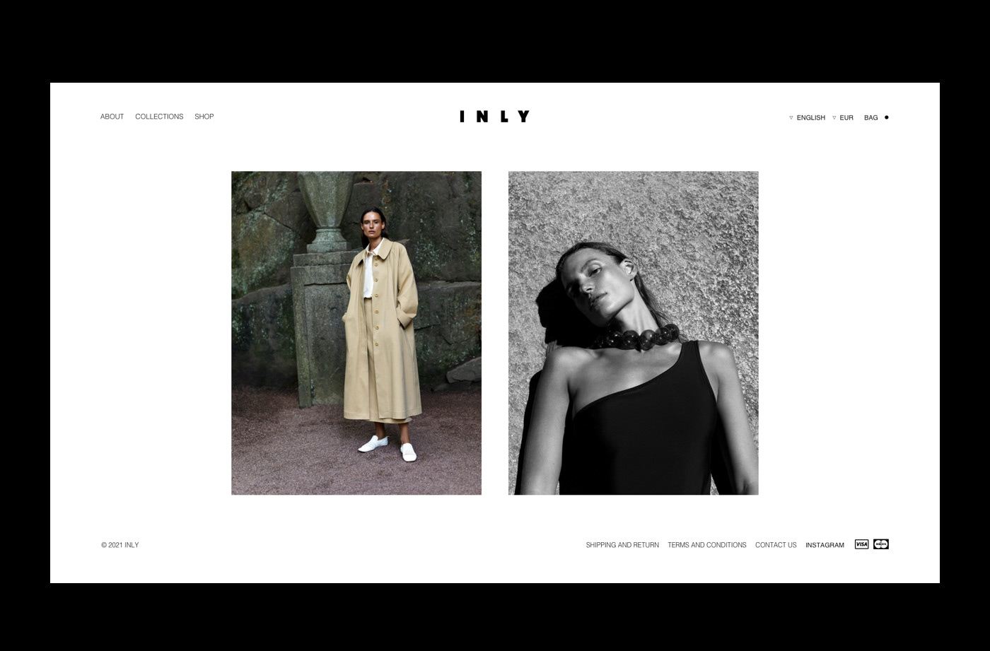Clothing e-commerce Fashion  minimal shop store ux/ui Web Design  Website