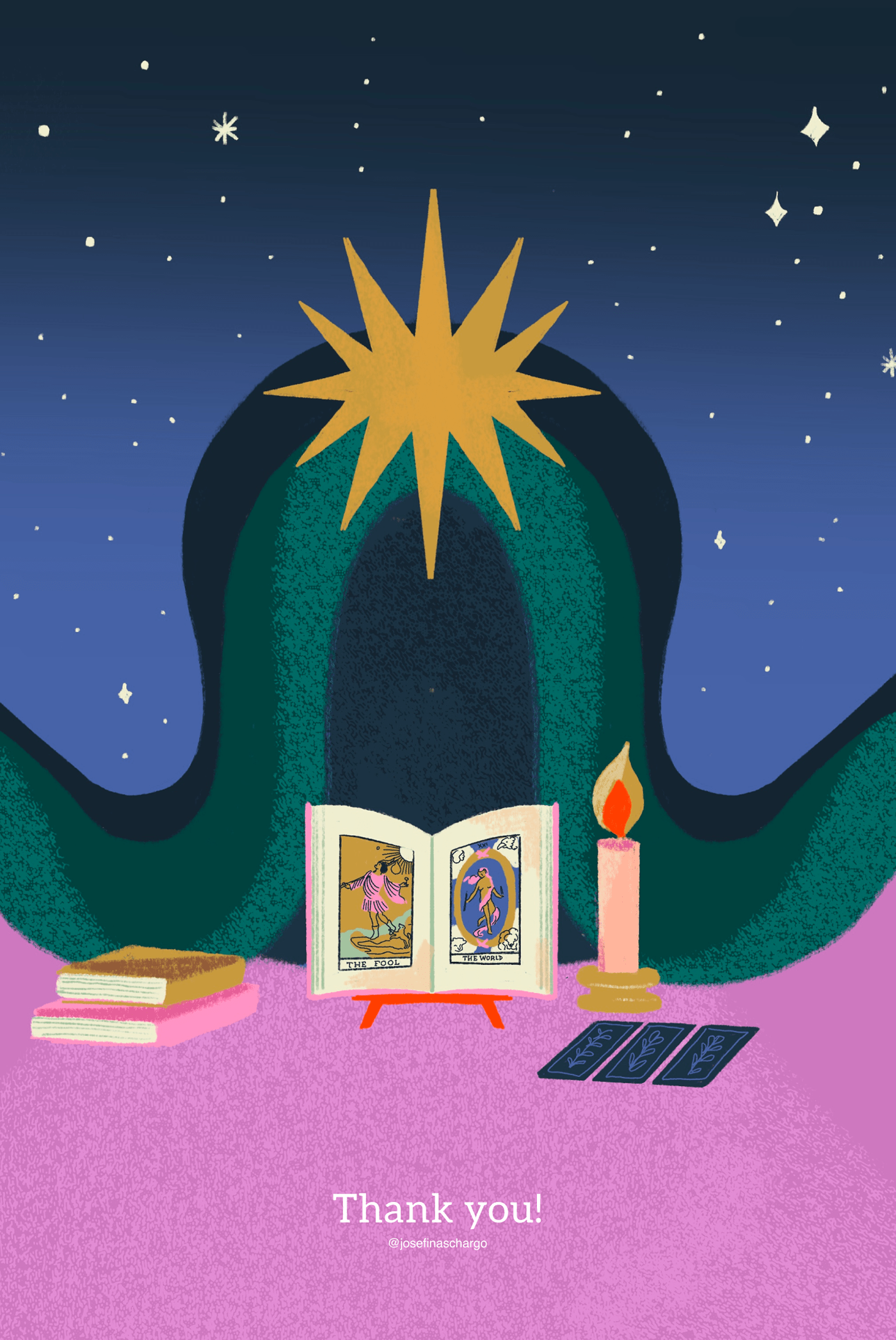 bitacora dark digital illustration ilustracion journal night tarot tarot deck witch