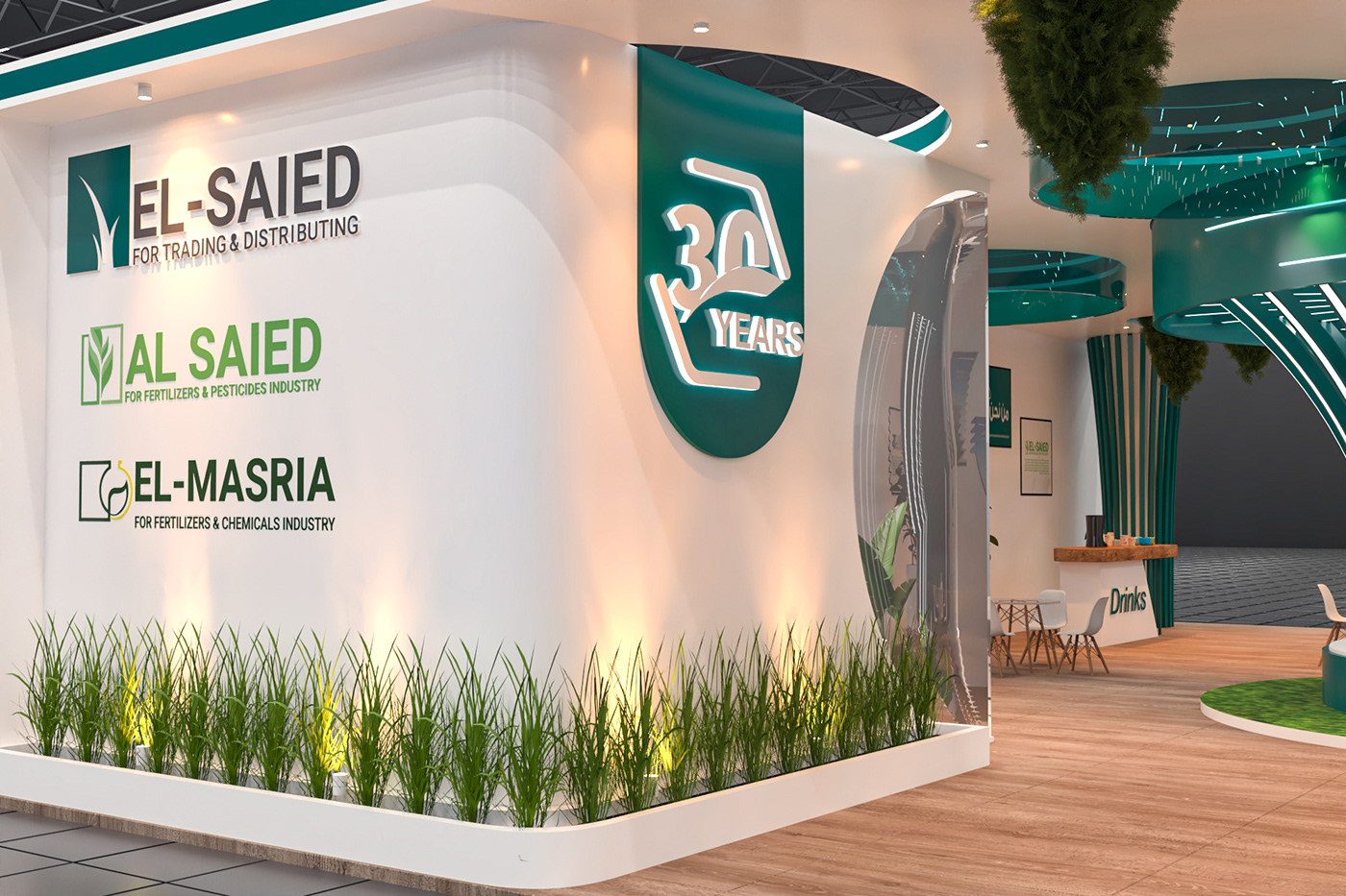 sahara expo 2023 design Display booth Exhibition Design  Interior El Saied exhbition Exhibition 