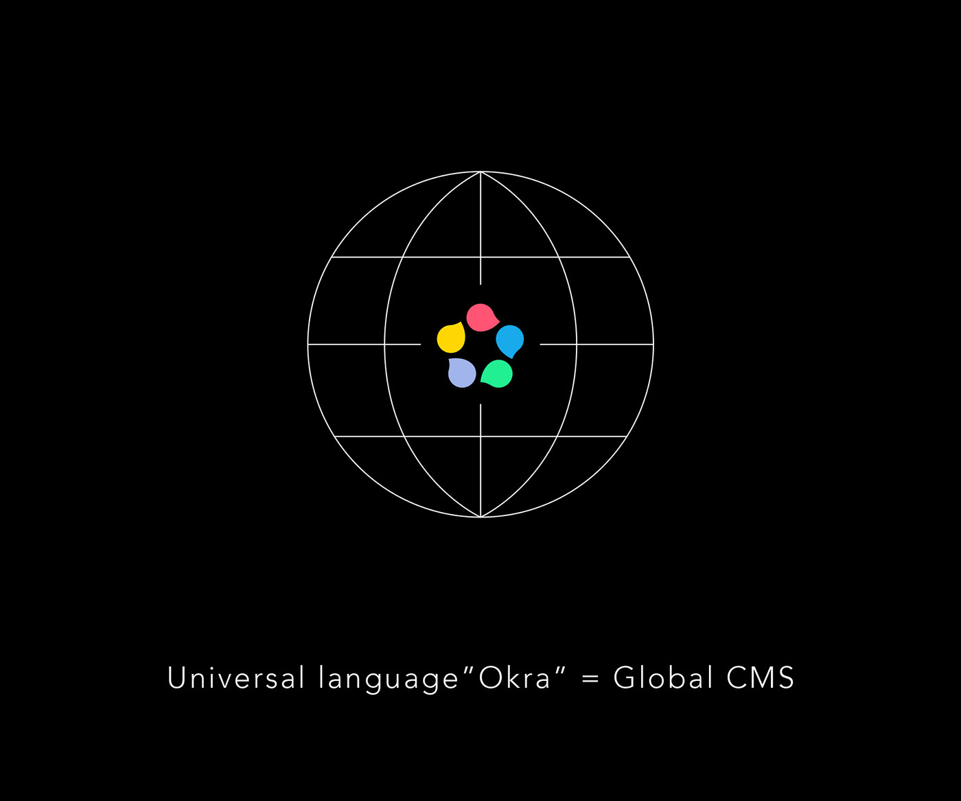 cms VI colorful okra motion typography   concept design