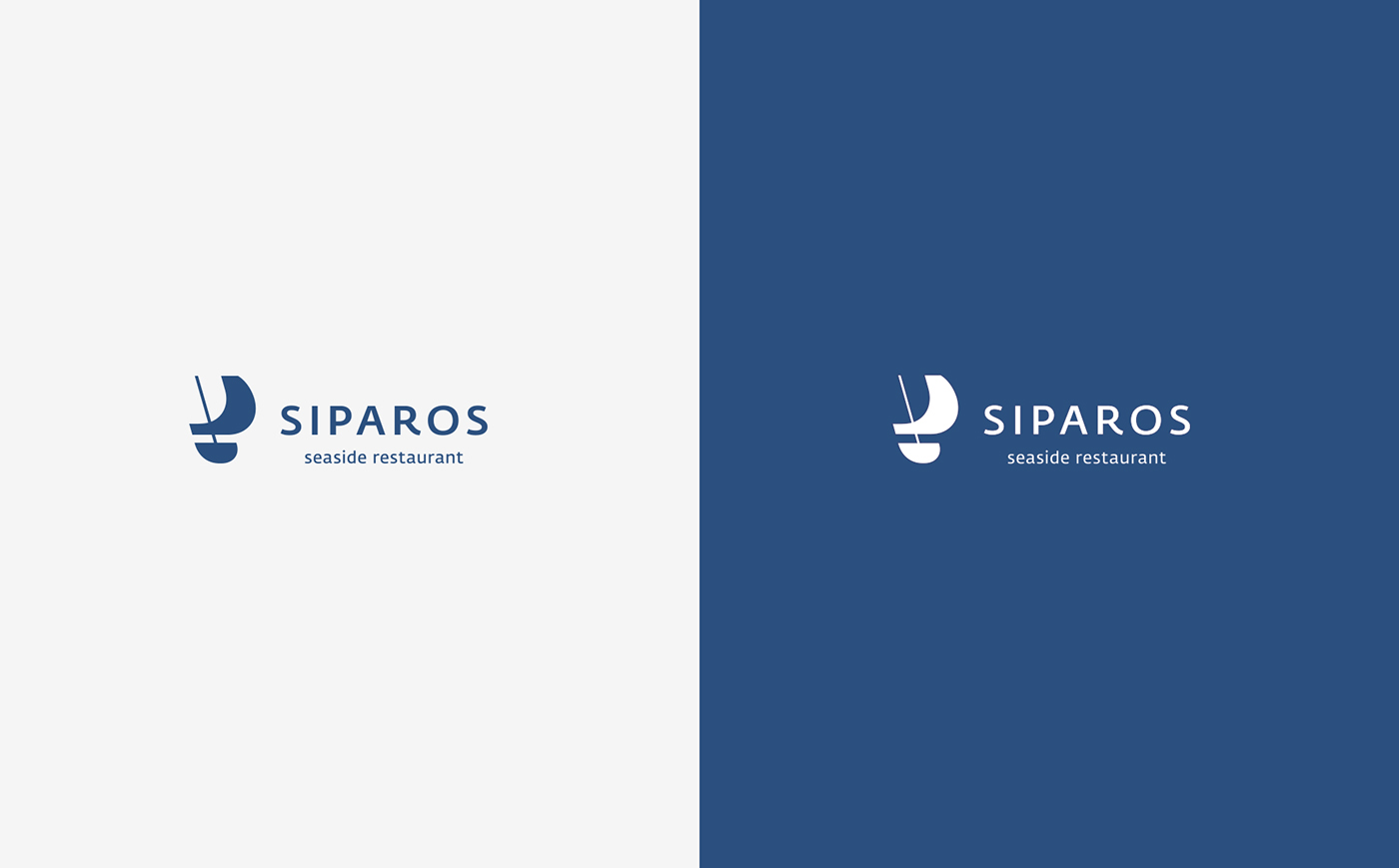 Greece greek graphic design Paros cyclades logo Greek Islands restaurant visual identity minimal identity