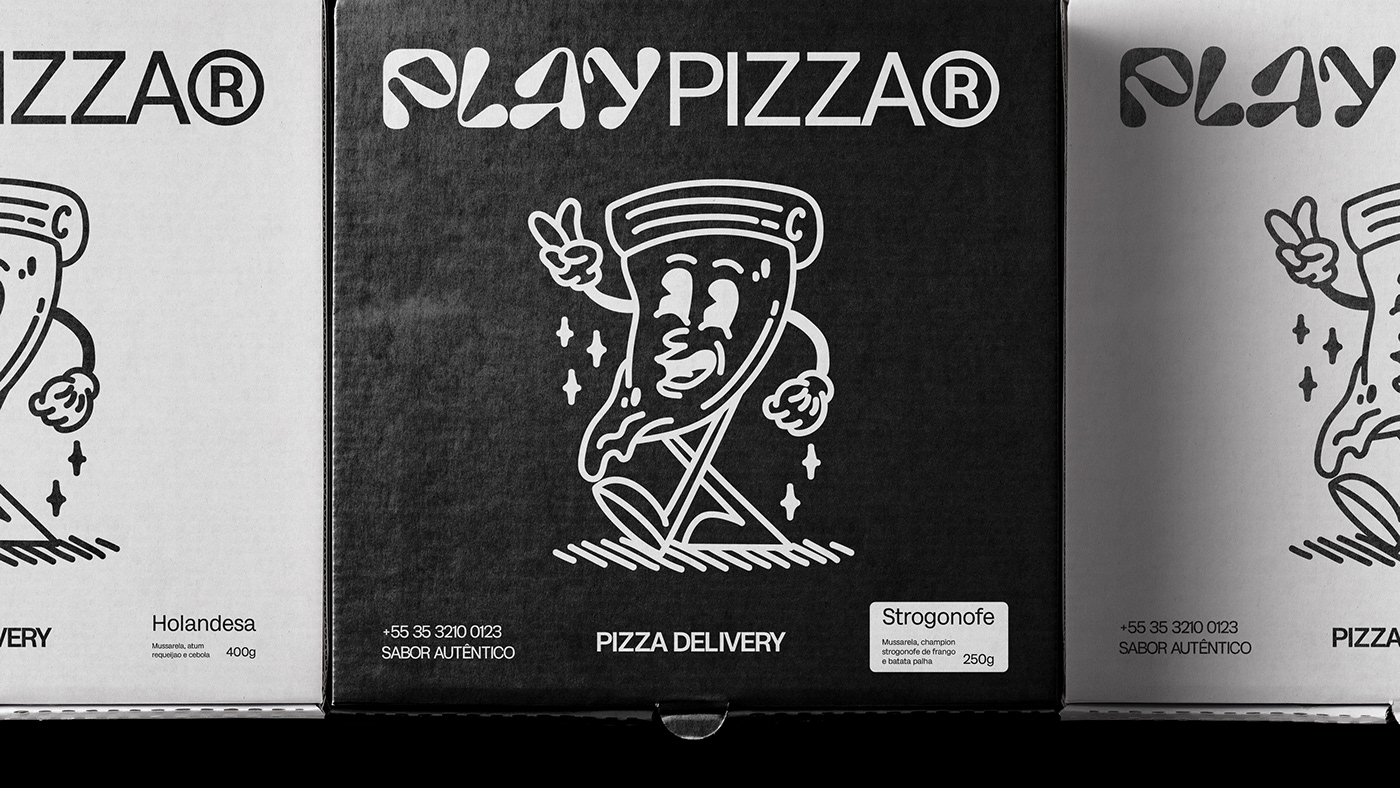 brand brand identity branding  package Packaging Pizza pizzeria visual identity