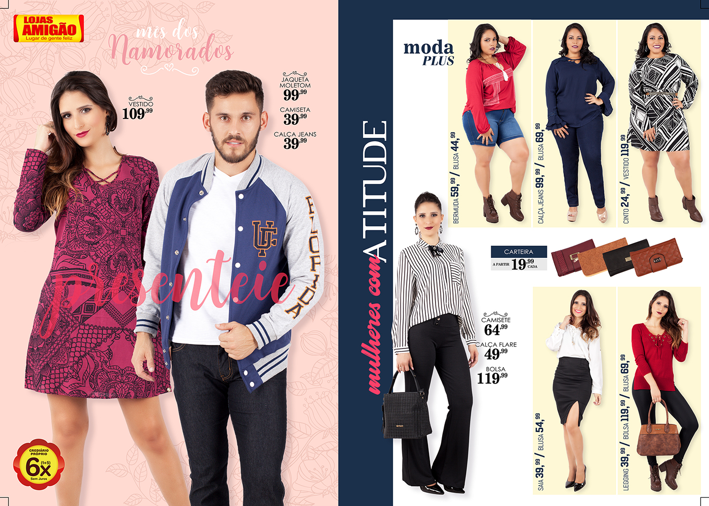 encarte moda Decoração catalogo roupa loja varejo campanha