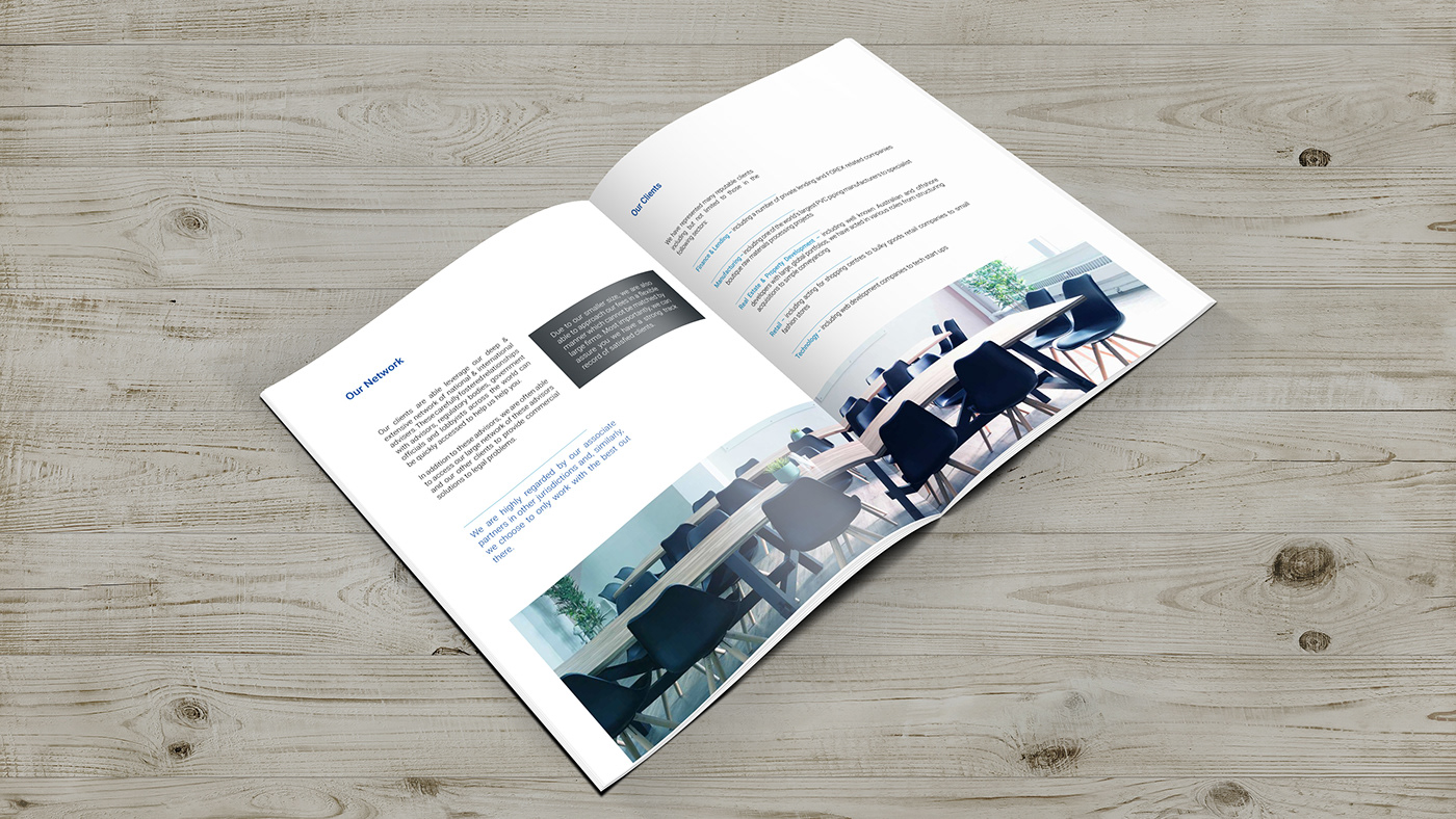 brochure magazine legal law firm Booklet ux