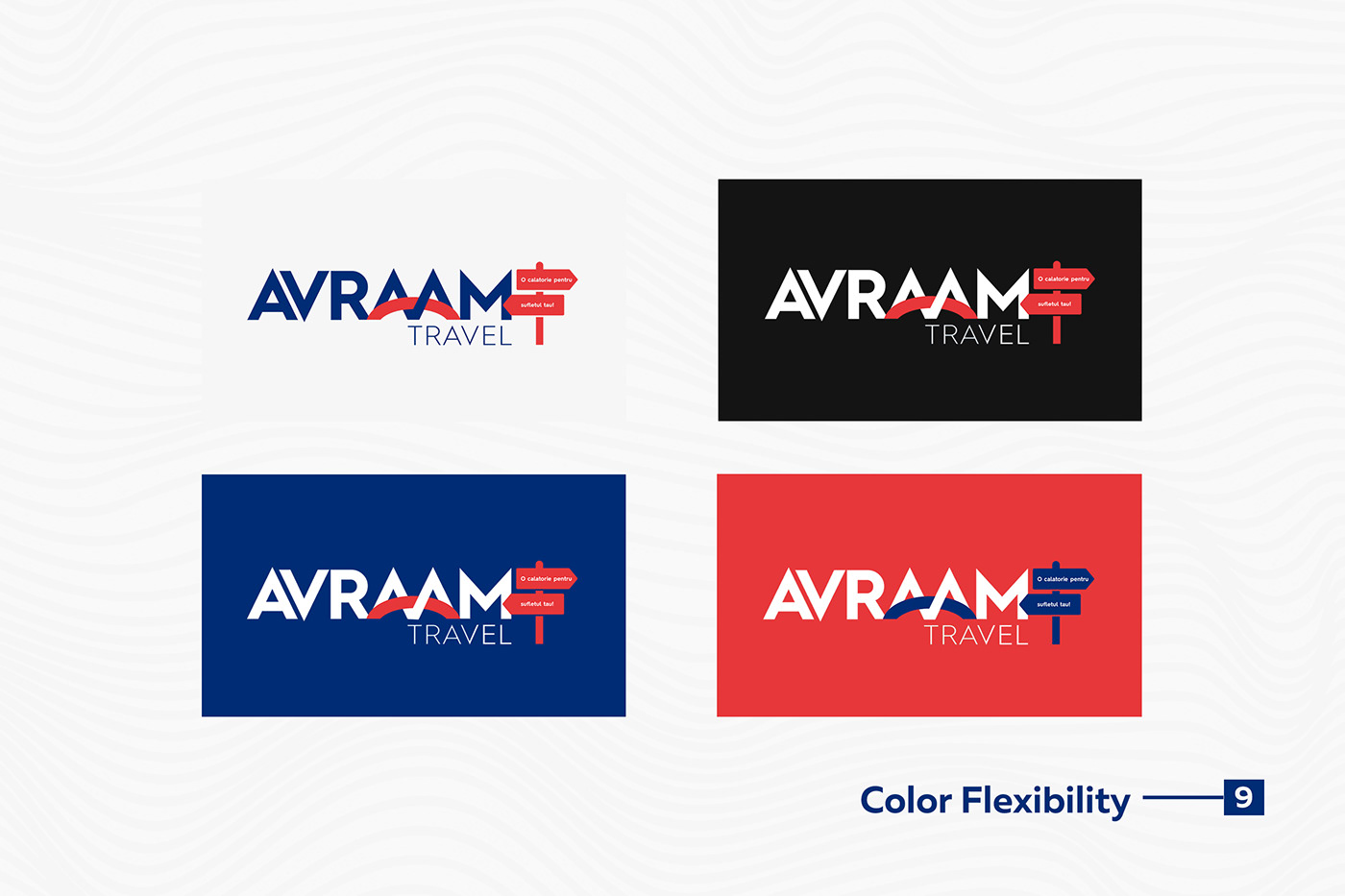 logo design branding  Avraam Travel agency romanian alymedia serchis