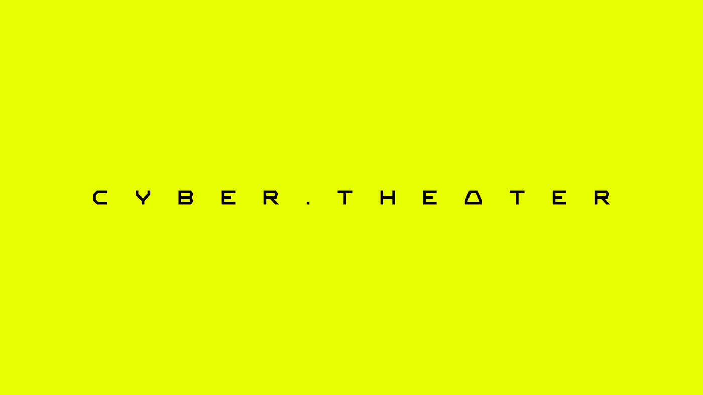 logo Logo Design yellow cyber Entertainment identity Brand Design visual identity teatr