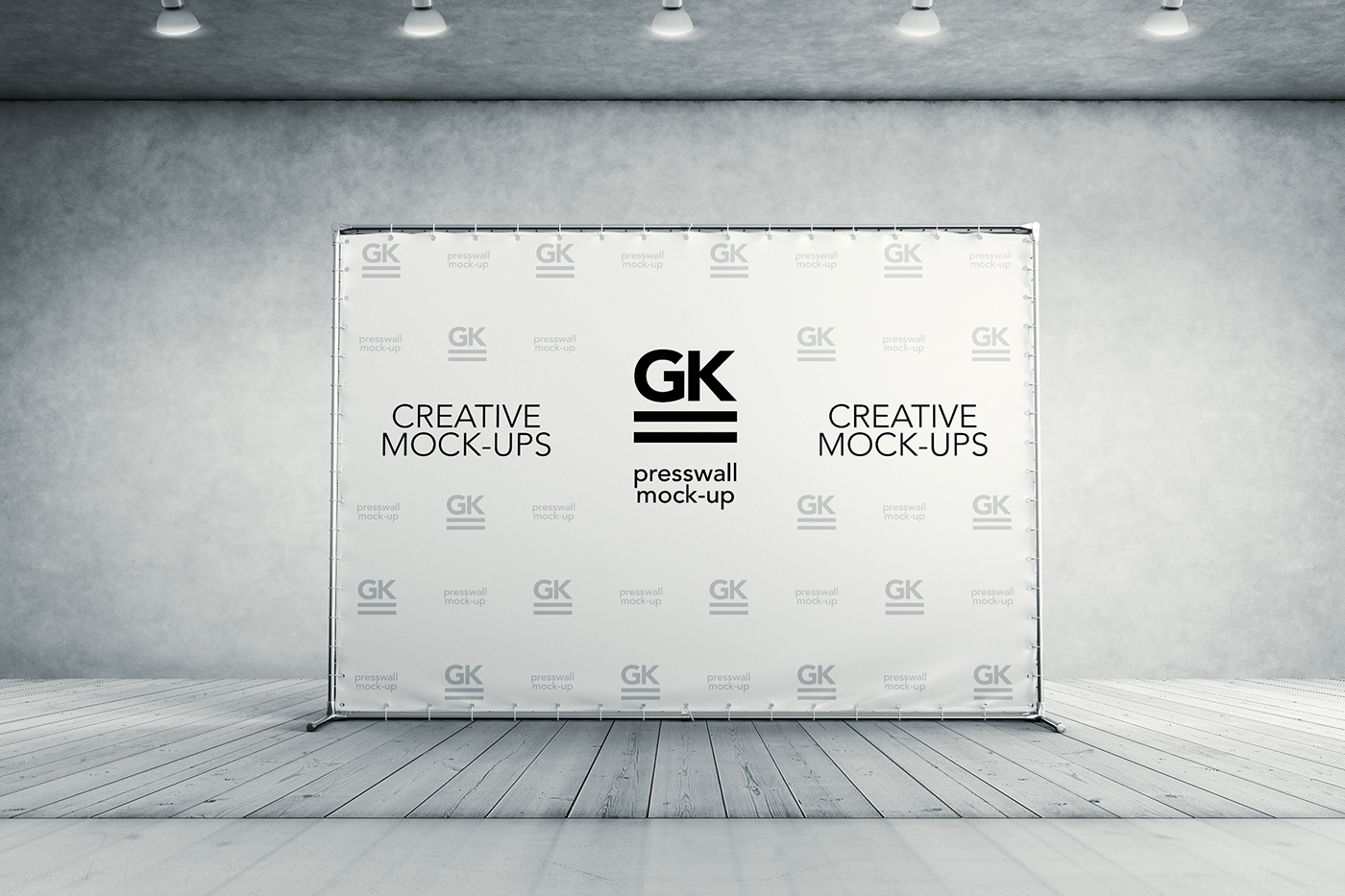 Download 3D Press Wall / Banner Mock Up on Behance