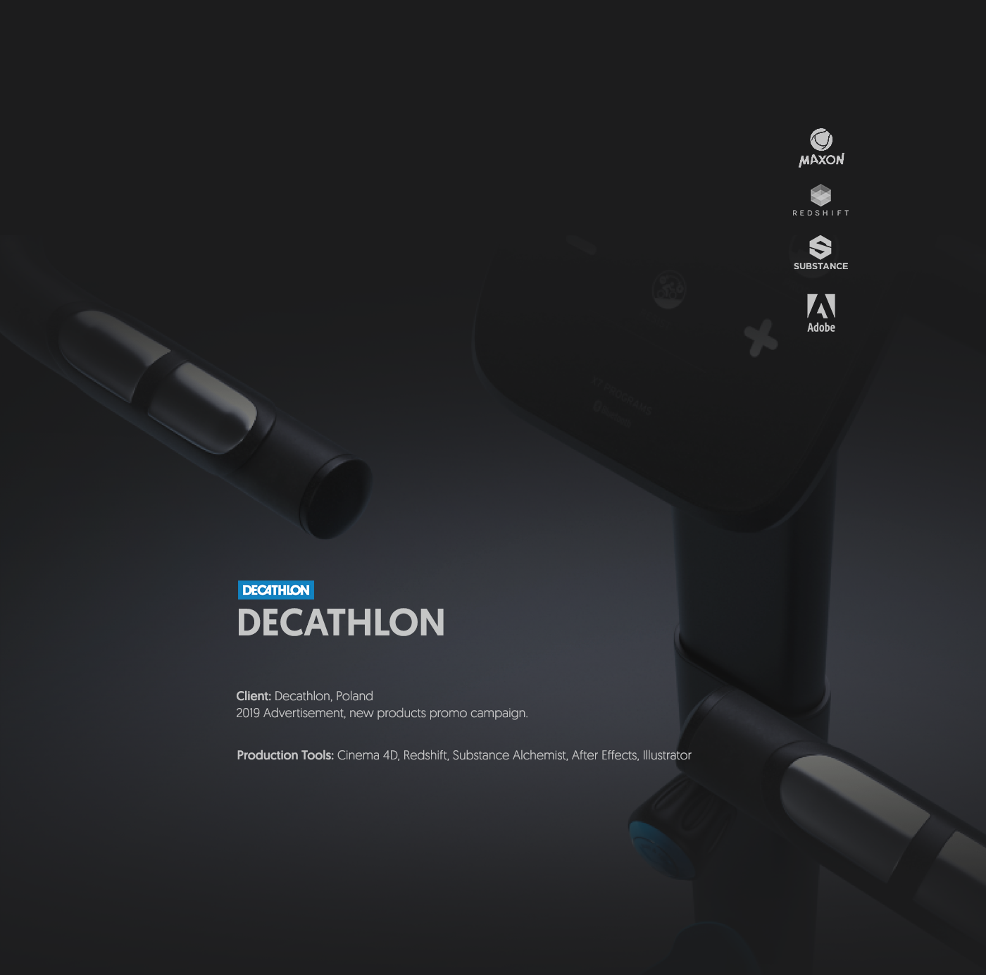 Advertising  CGI cinema 4d decathlon motion design redshift Shopping sport substance
