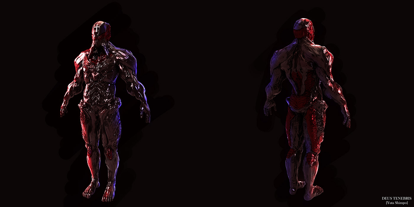 Character concept art science fiction digital 2D 3D gothic dark Scifi Cyberpunk