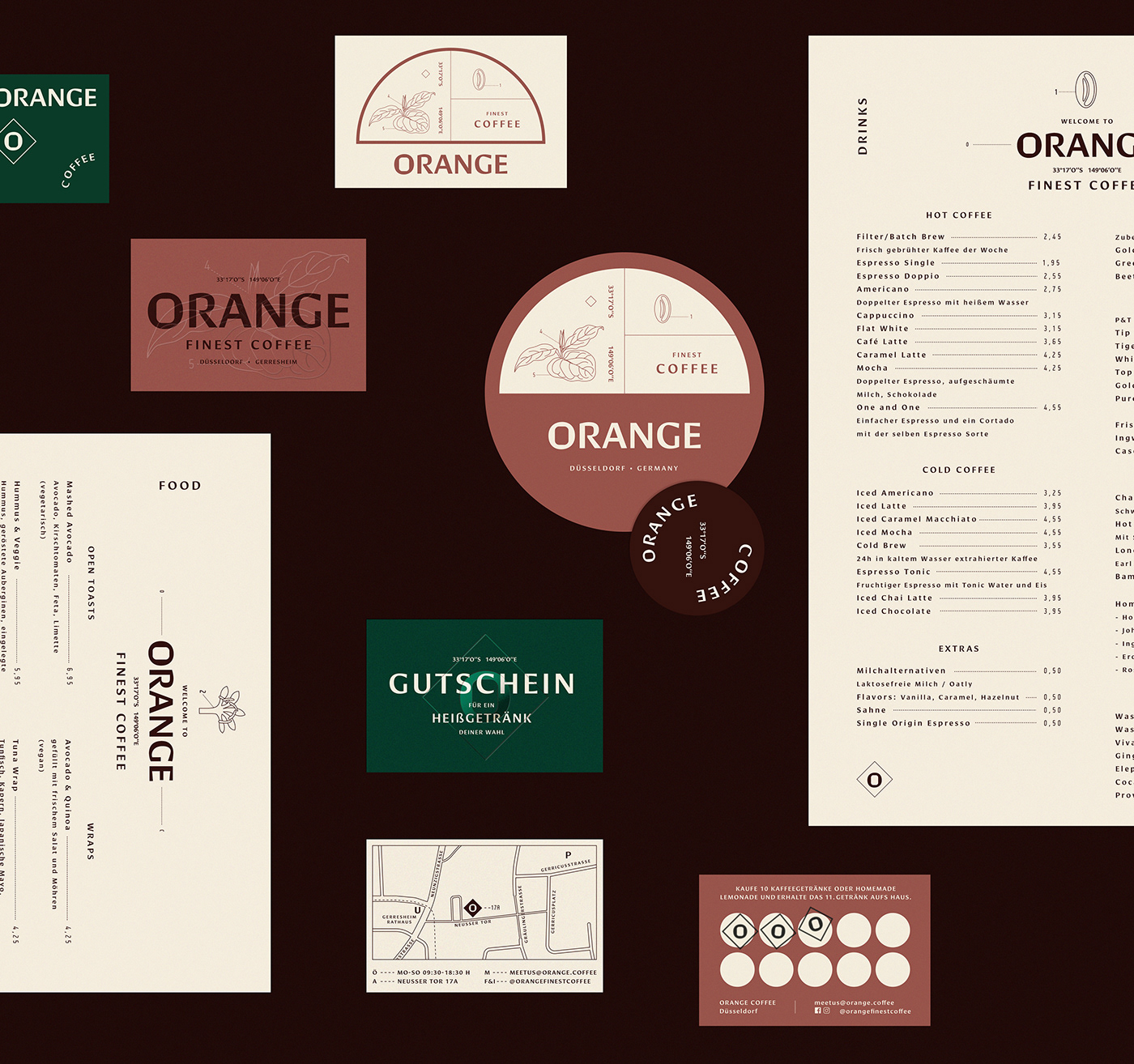 Coffee designstudiobob Düsseldorf Terrazzo orange coffeebranding restaurant cafe setdesign ILLUSTRATION 