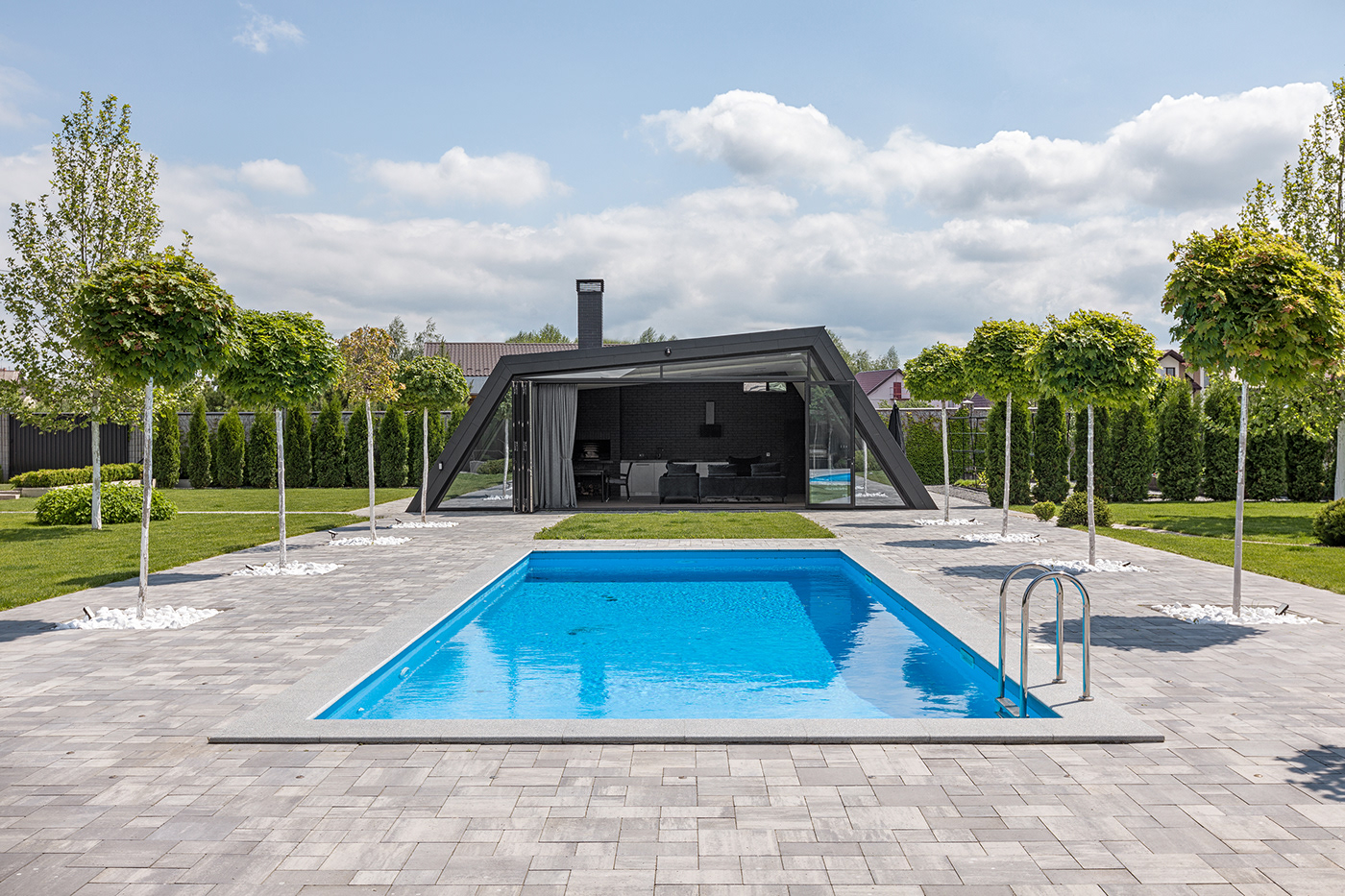 architecture design exterior house HOUSE DESIGN Interior interior design  modern Outdoor swimming pool