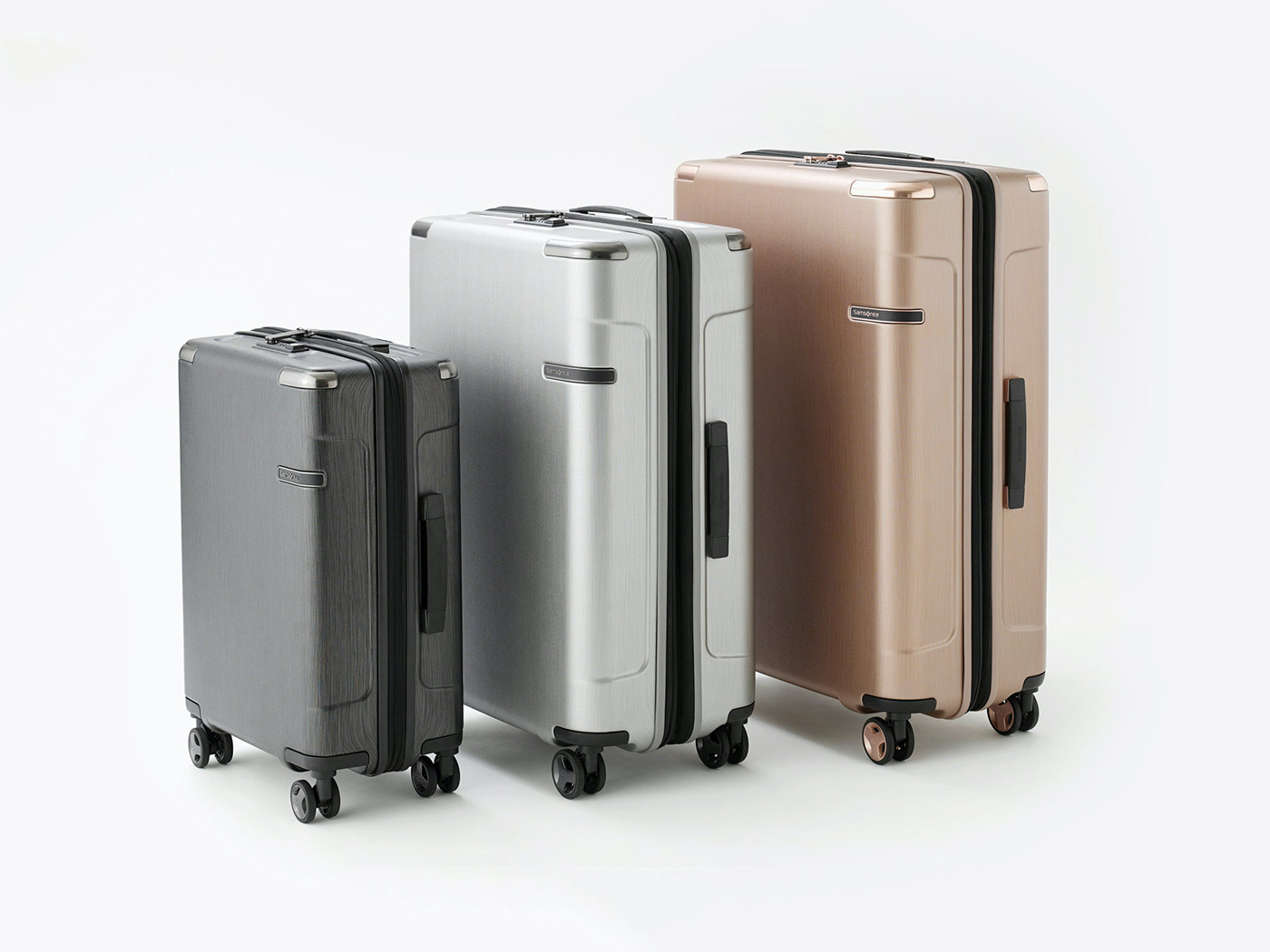 aluminum cmf industrial design  luggage plane premium product design  samsonite suitcase Travel