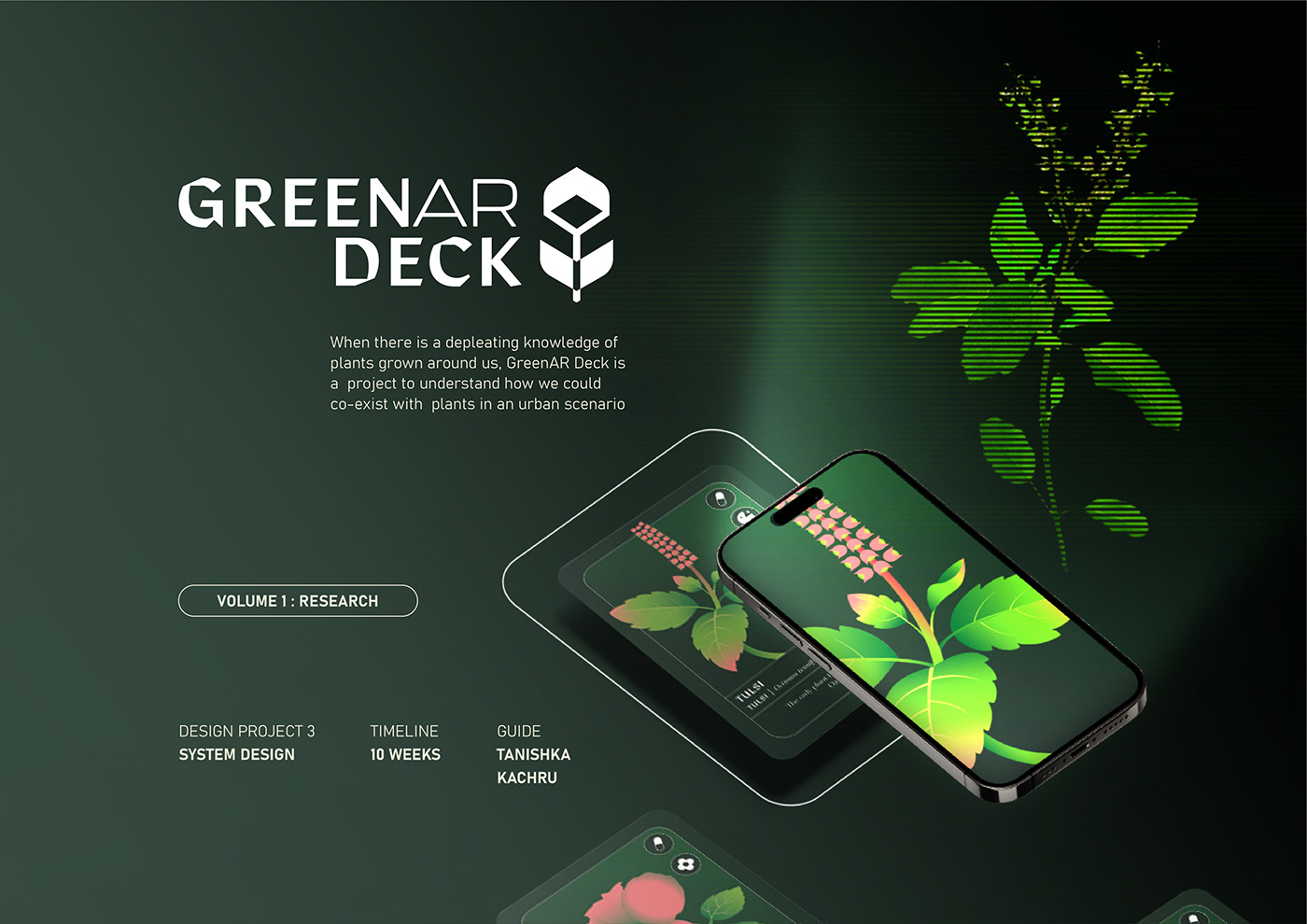 augmented reality research plants Packaging card game Interaction design  Education card game ILLUSTRATION 