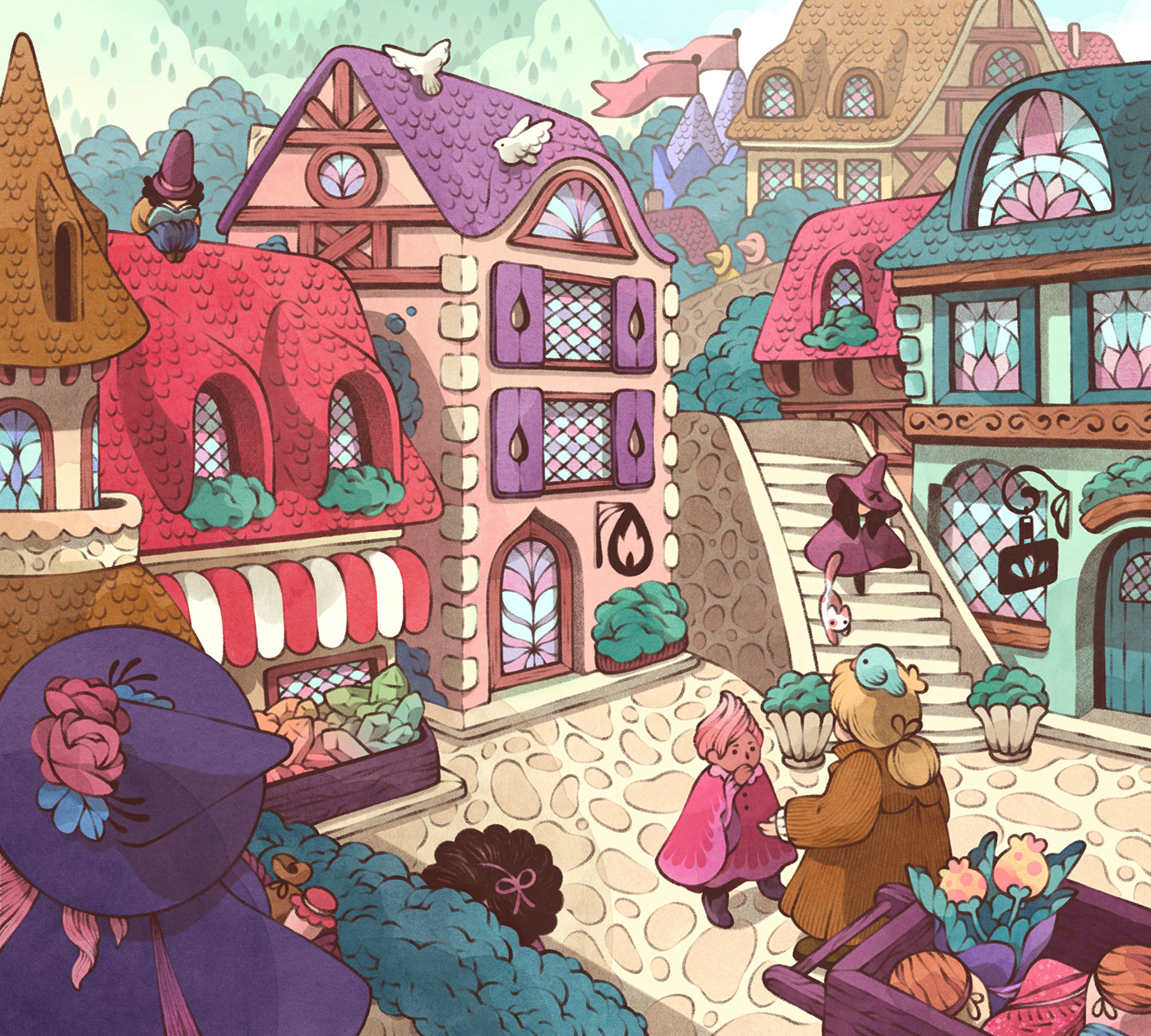 Astrolago Press book illustration cleonique Dungeons and Dragons fantasy illustration Kickstarter Procreate Silverstruck Witch+craft