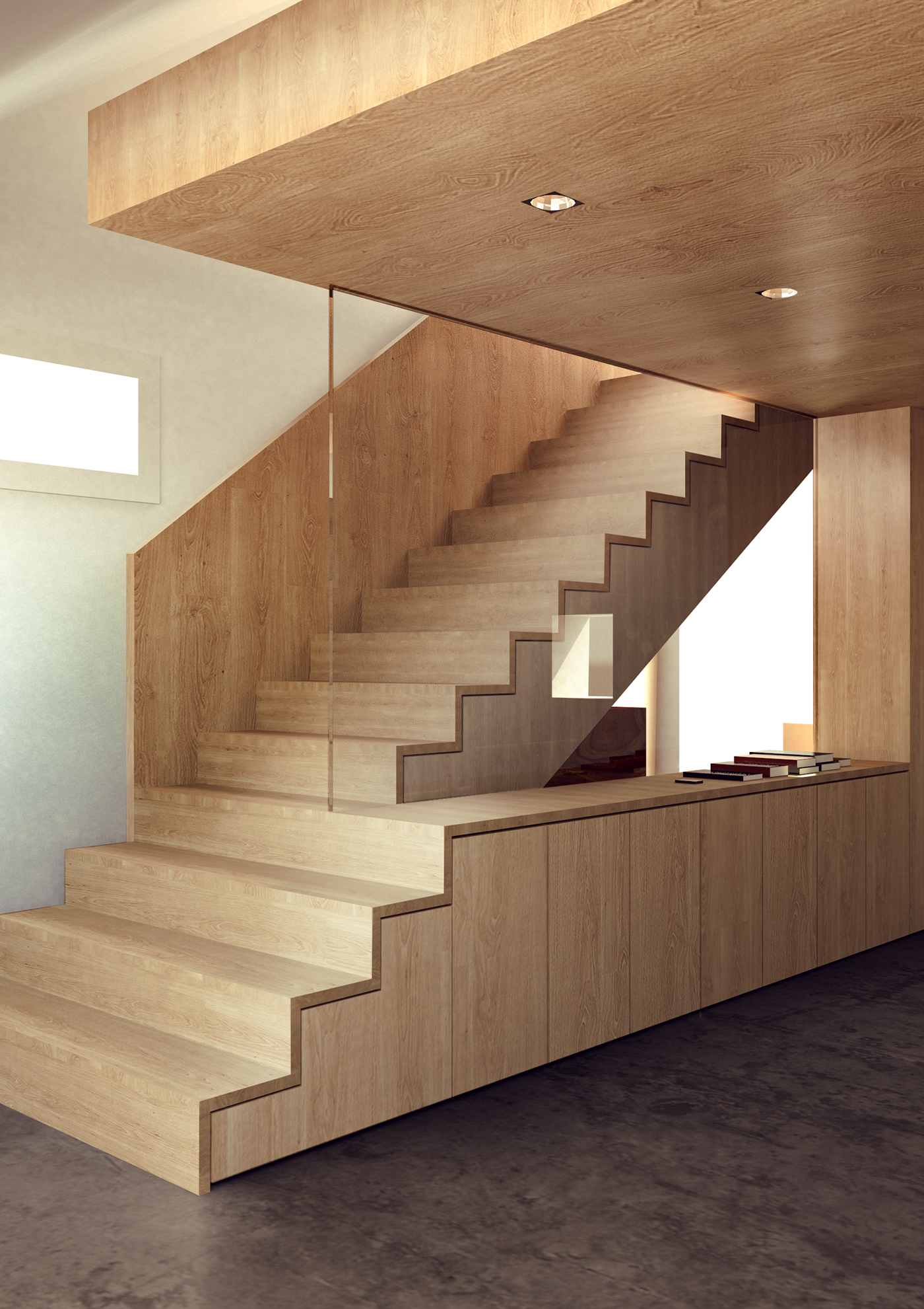CGI Architecture Stairs on Behance
