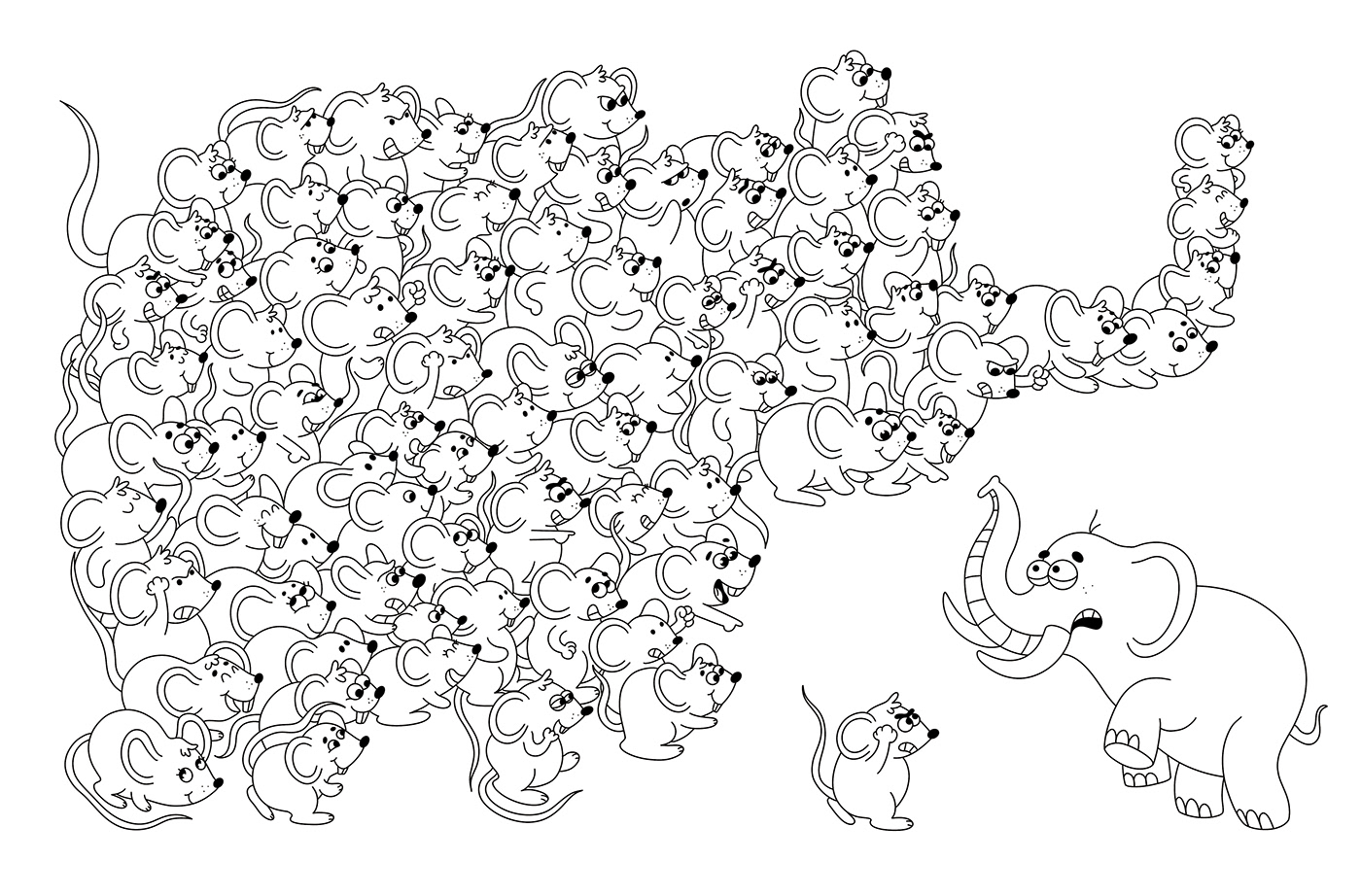 animals illustration cartoon Character design  coloring book digital illustration doodle children illustration doodles sketch
