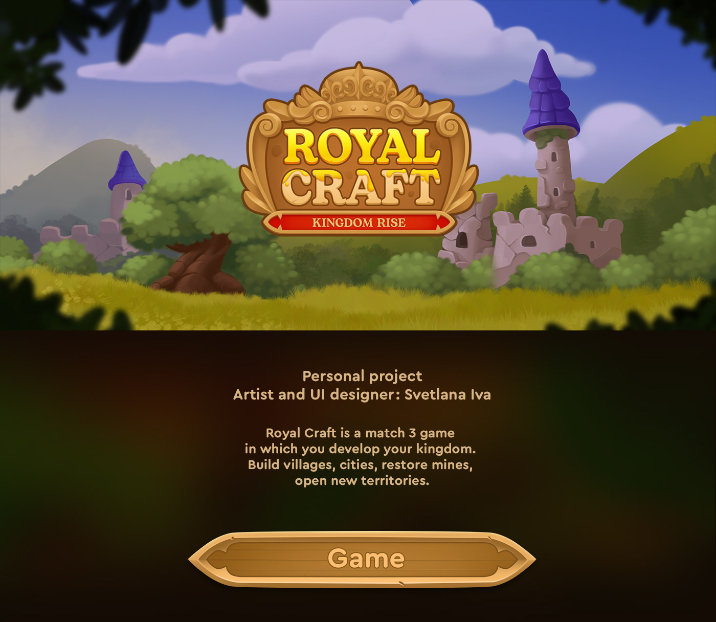 ui design game interface Game Art UI/UX royal UI artist GUI game ui casual game ui design