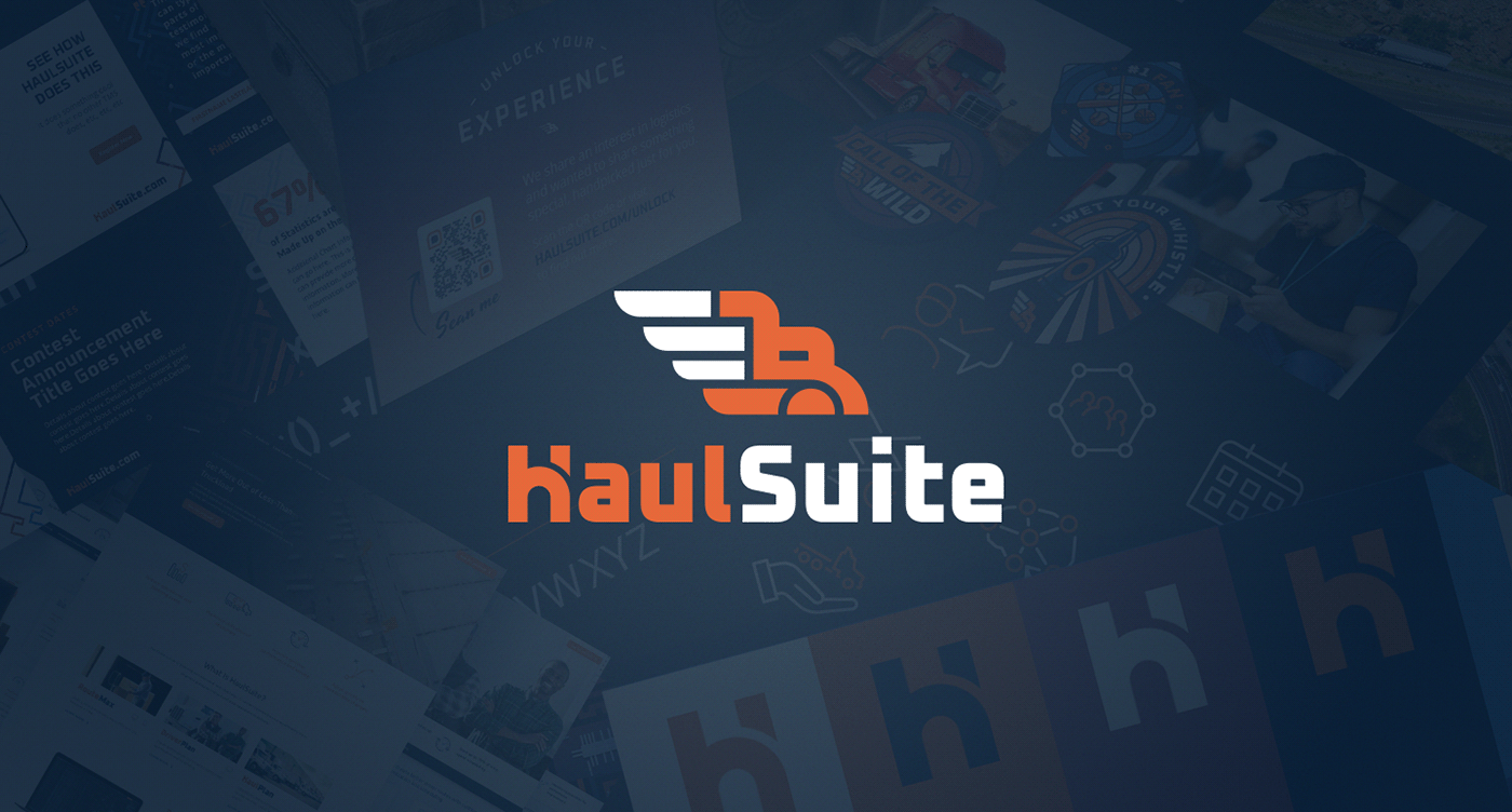 branding  Corporate Identity Goodies HaulSuite Icon logo pattern Powerpoint social media Website