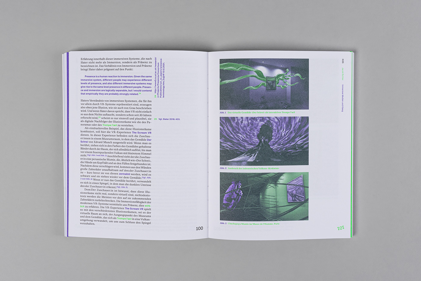 book design cover editorial Kinetics Layout Design Neon Green Neon purple pantone sound