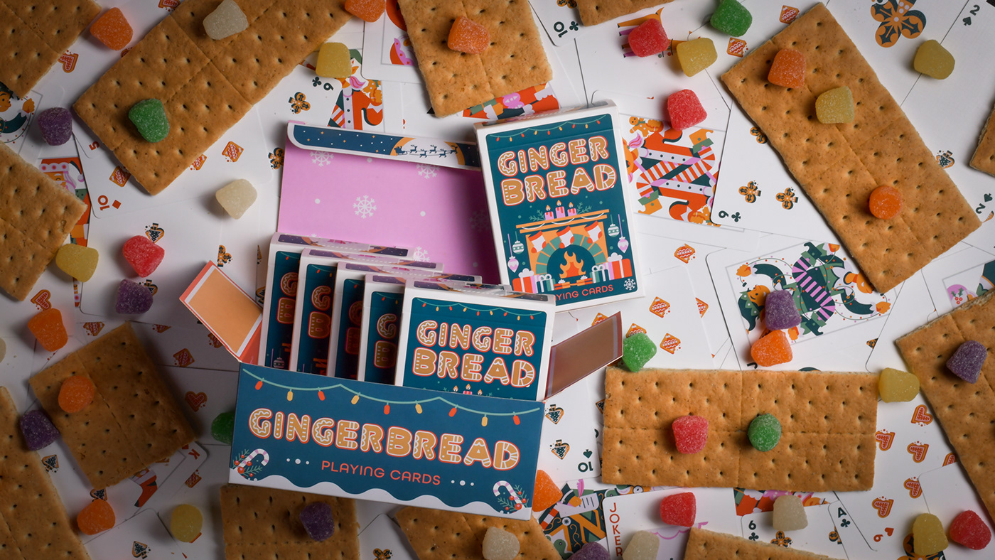 Bicycle Christmas elf Games Gingerbread Holiday klaus Playing Cards santa winter