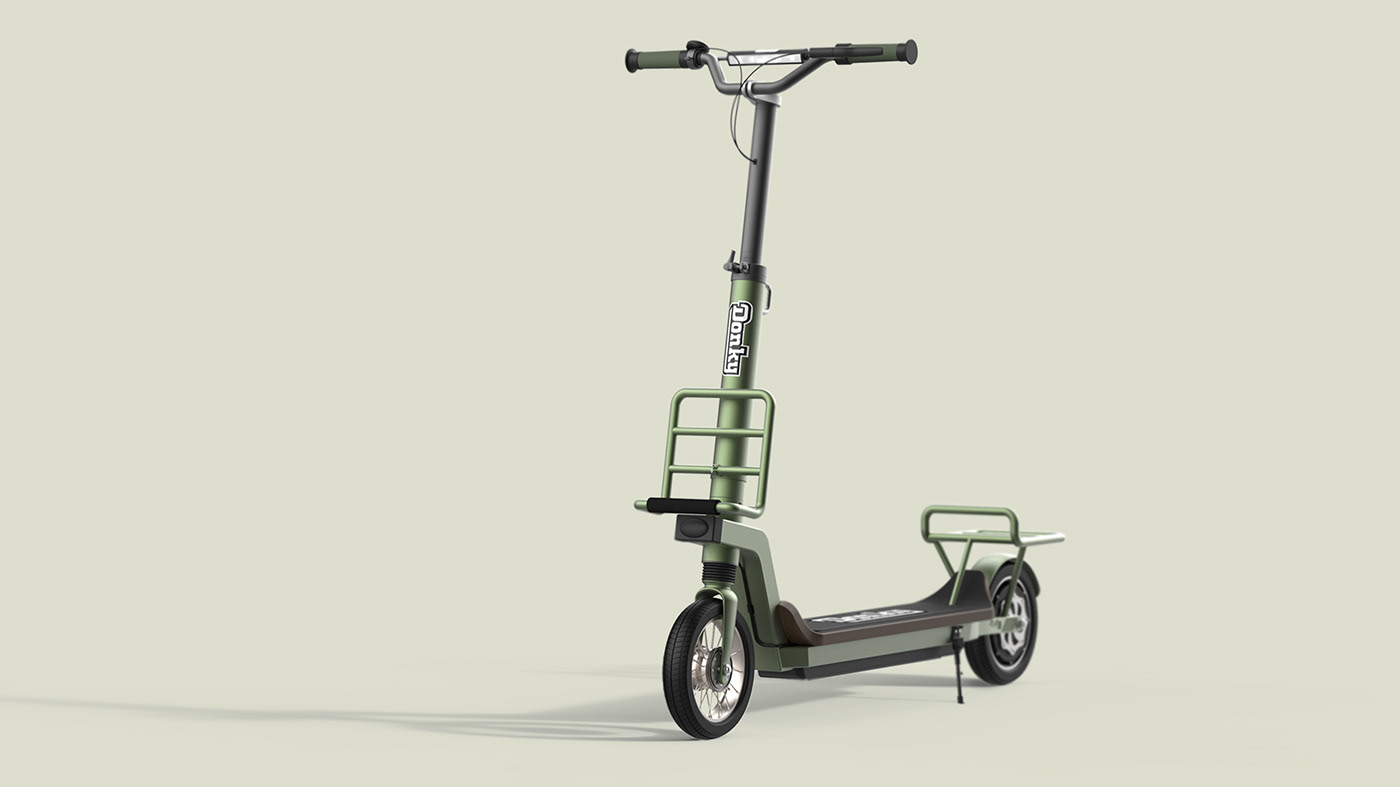 Bicycle kick board cargo bike product design 