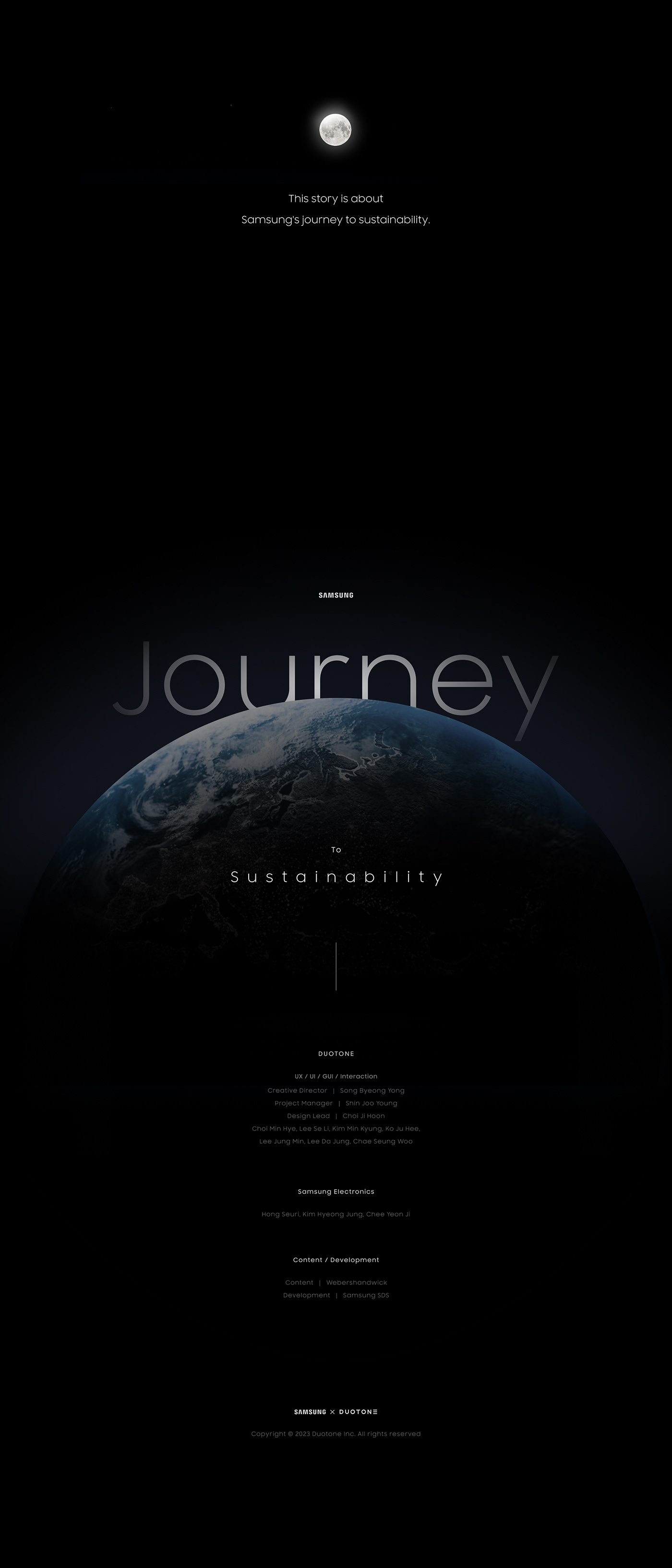 Duotone ESG Figma journey mobile web Responsive Samsung Sustainability ux/ui Website
