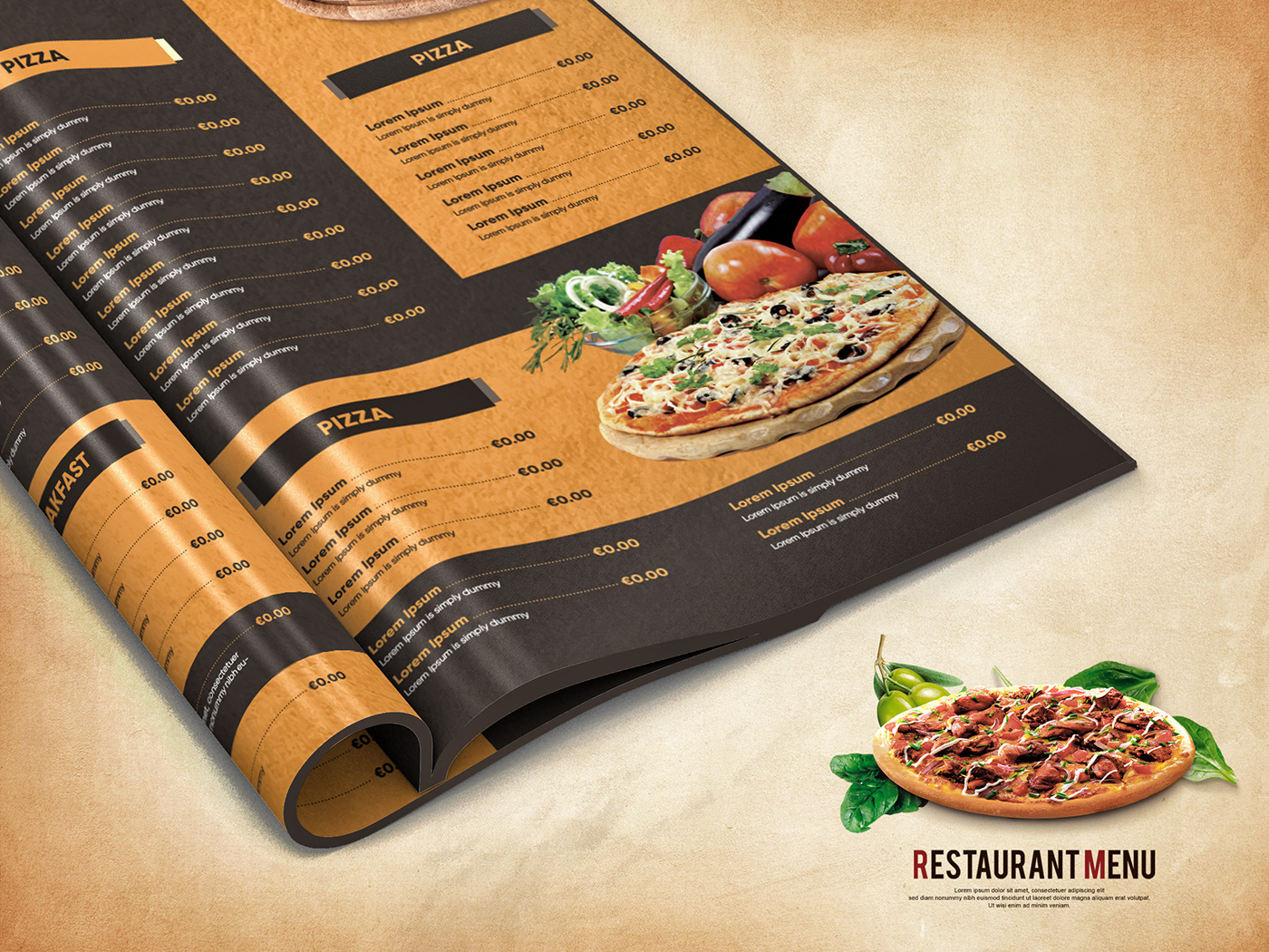 Mamut restaurant menu 💖 Restaurant Food Menu Design PSD Temp