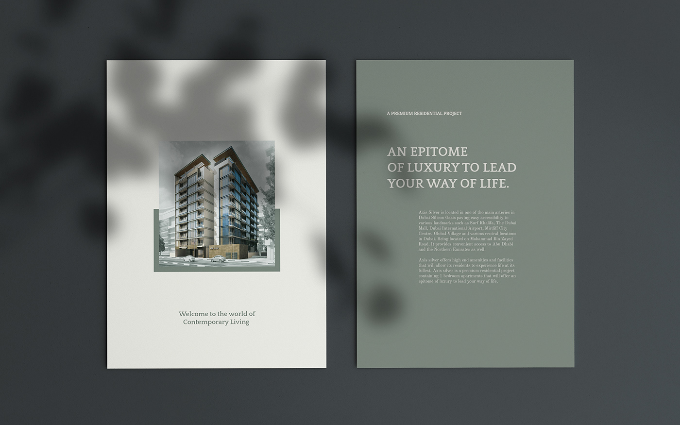 brochure design Layout real estate