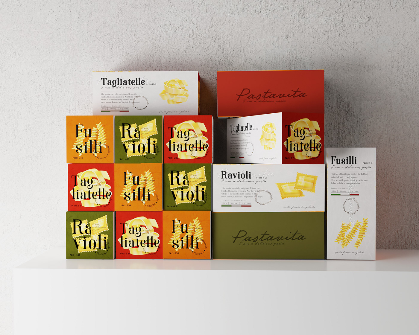 Pasta restaurant Packaging brand identity packaging design package Italian food Pasta Packaging package design  branding 