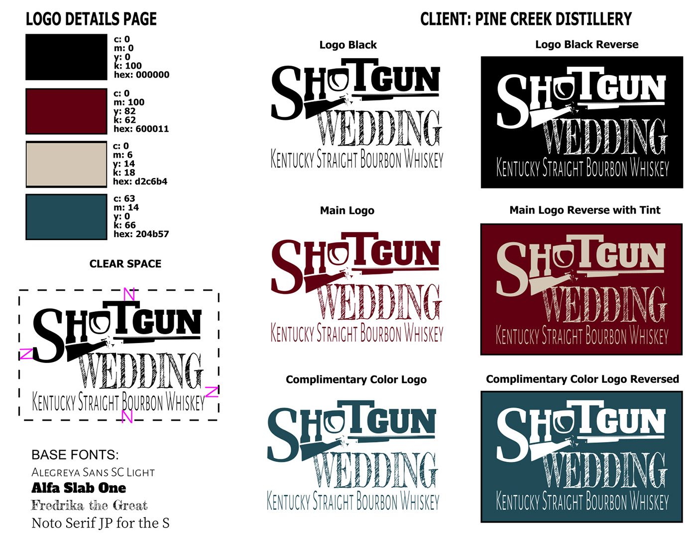 Whiskey Label logo branding  shotgun wedding alcohol