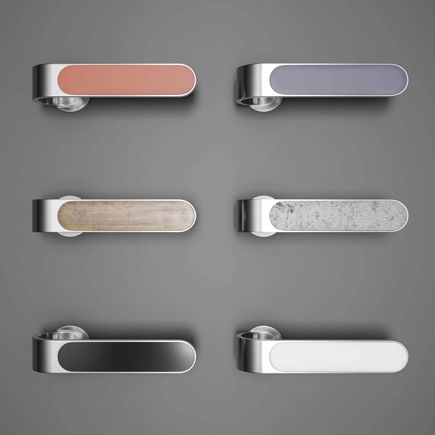 door handle Minimalism hidden installation hardware industrial design  product design  дверная ручка фурнитура ручка