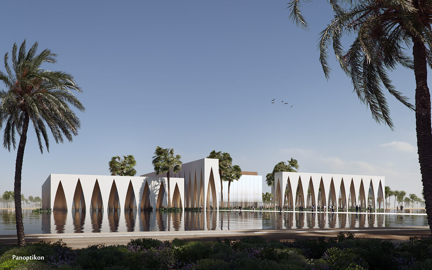 El Gouna concert hall conference center Panoptikon thepanoptikon CGI archviz visuals visualization