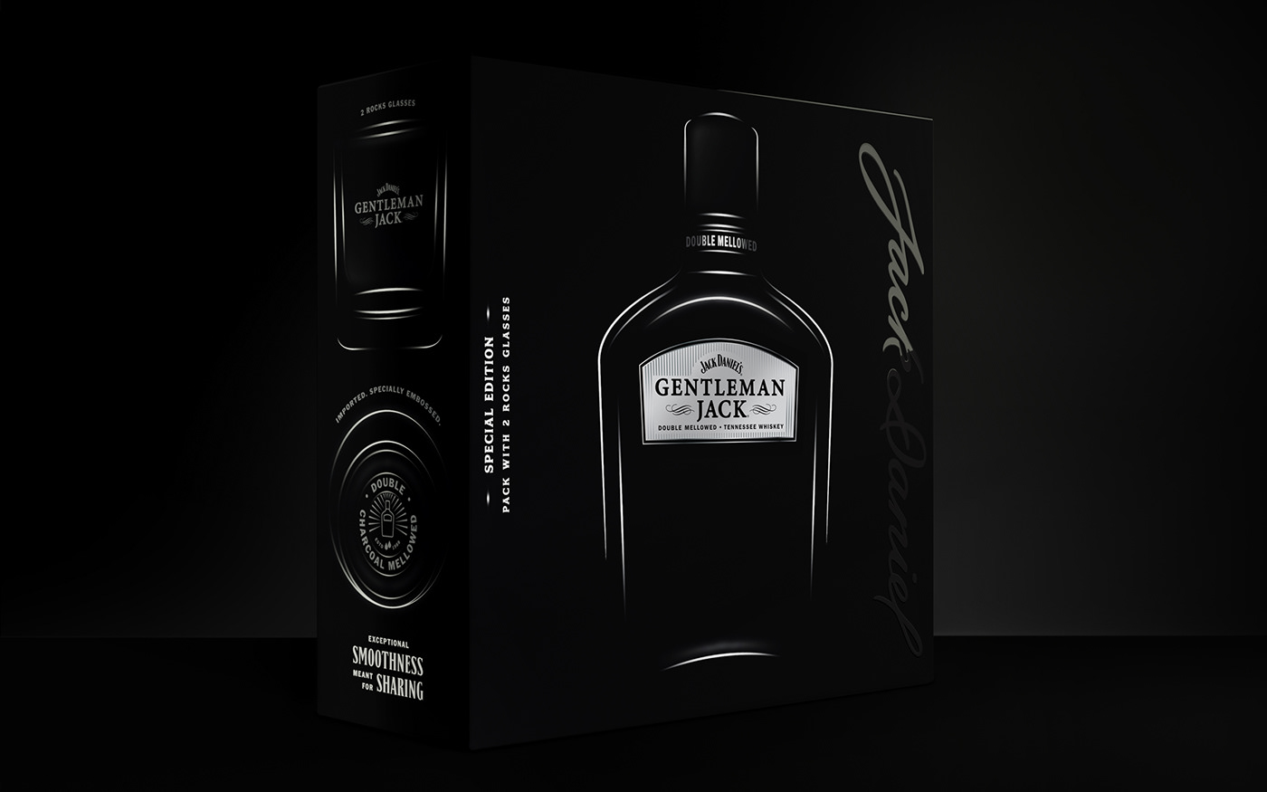 Gentleman Jack jack daniel's Rare refined smooth Tennesse Whiskey