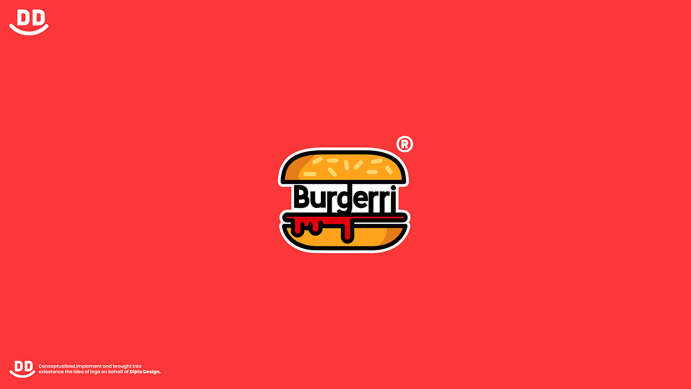 Burgerri Burger Logo Branding
