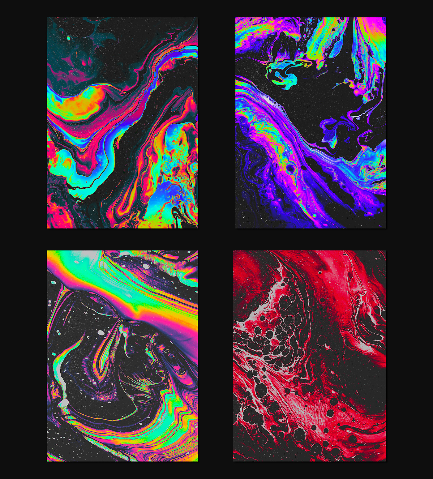 Digital Art  texture Marble paint abstract iridescent holographic pattern Space  print