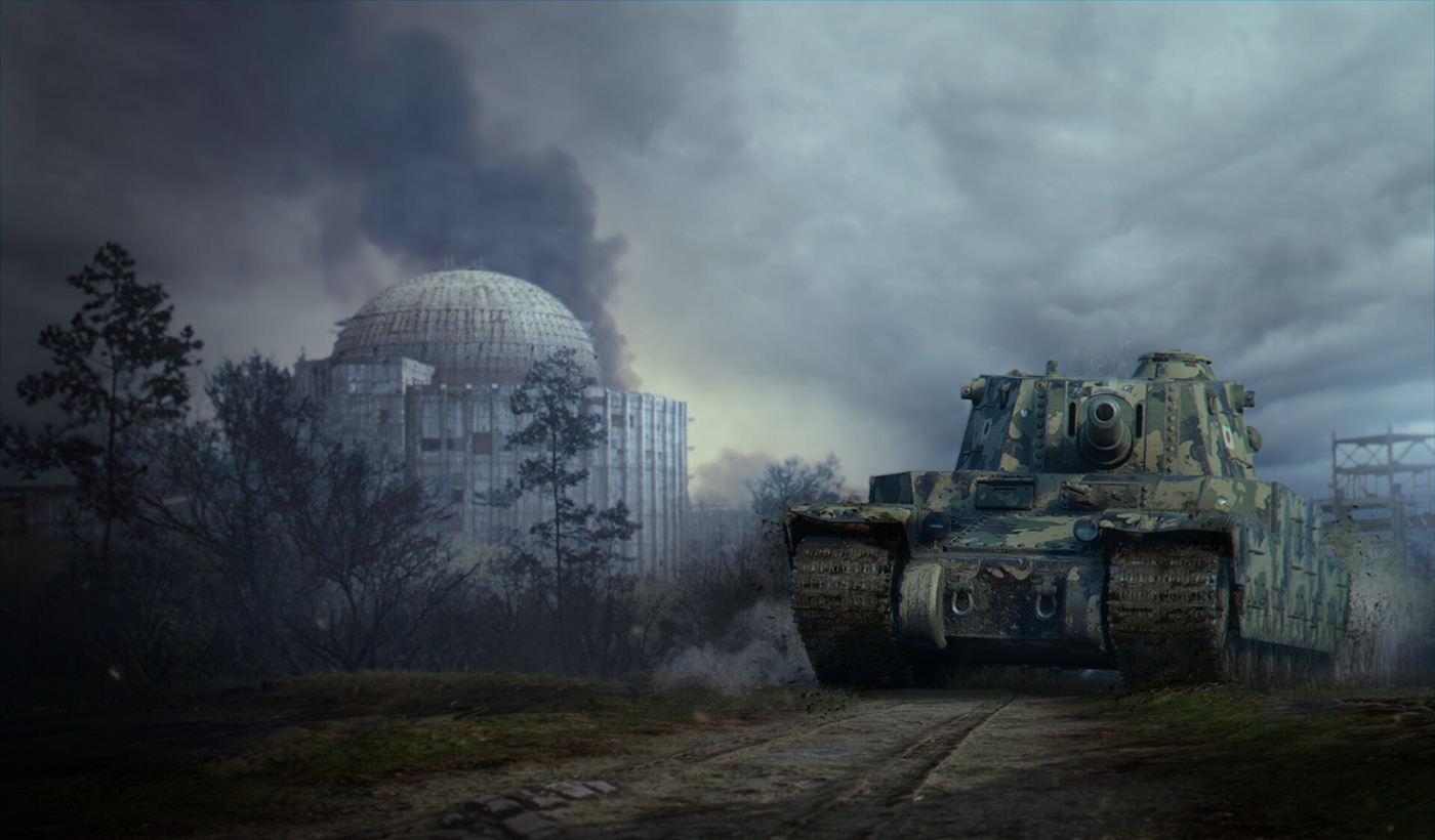 ILLUSTRATION  Military Photobashing print tanks Vehicle War wargaming world of tanks wot