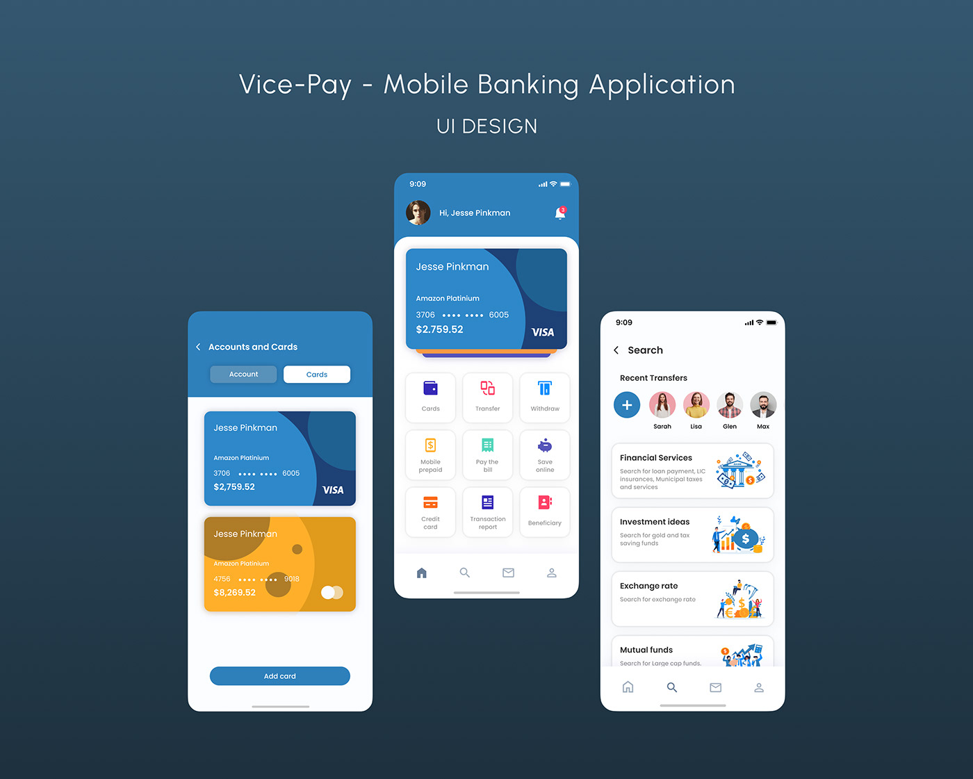 UI/UX ui design Mobile app user interface design User Experience Design banking app product design  Figma user interface app design