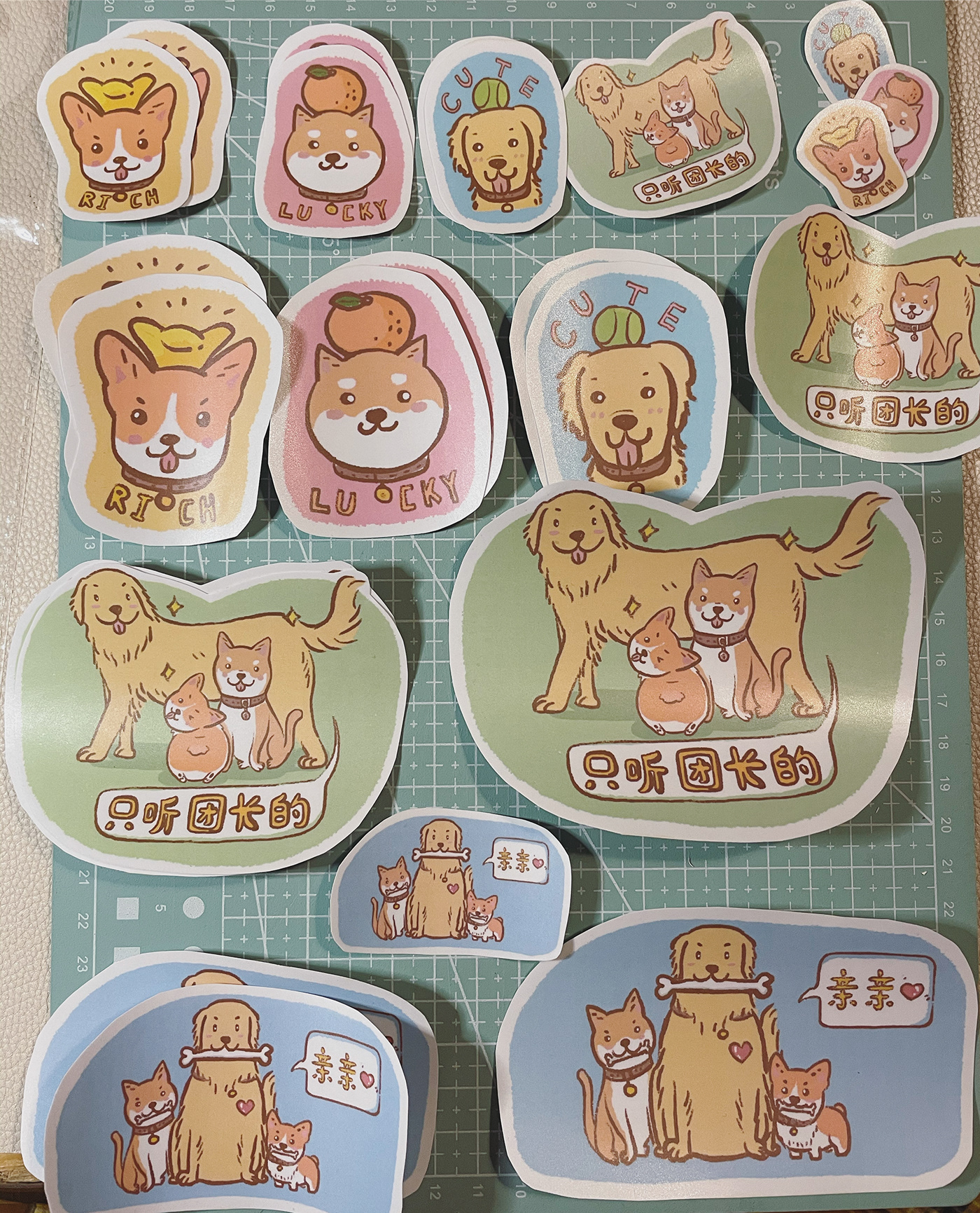 dog fresco ILLUSTRATION  sticker