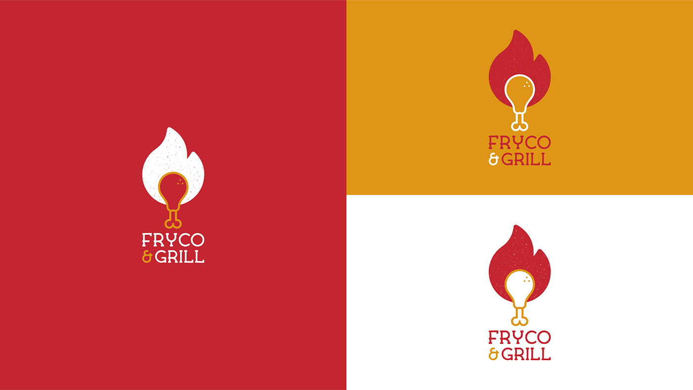 Logo Design branding  Food  fried chicken Broasted Chicken burger Fast food restaurant visual identity brand